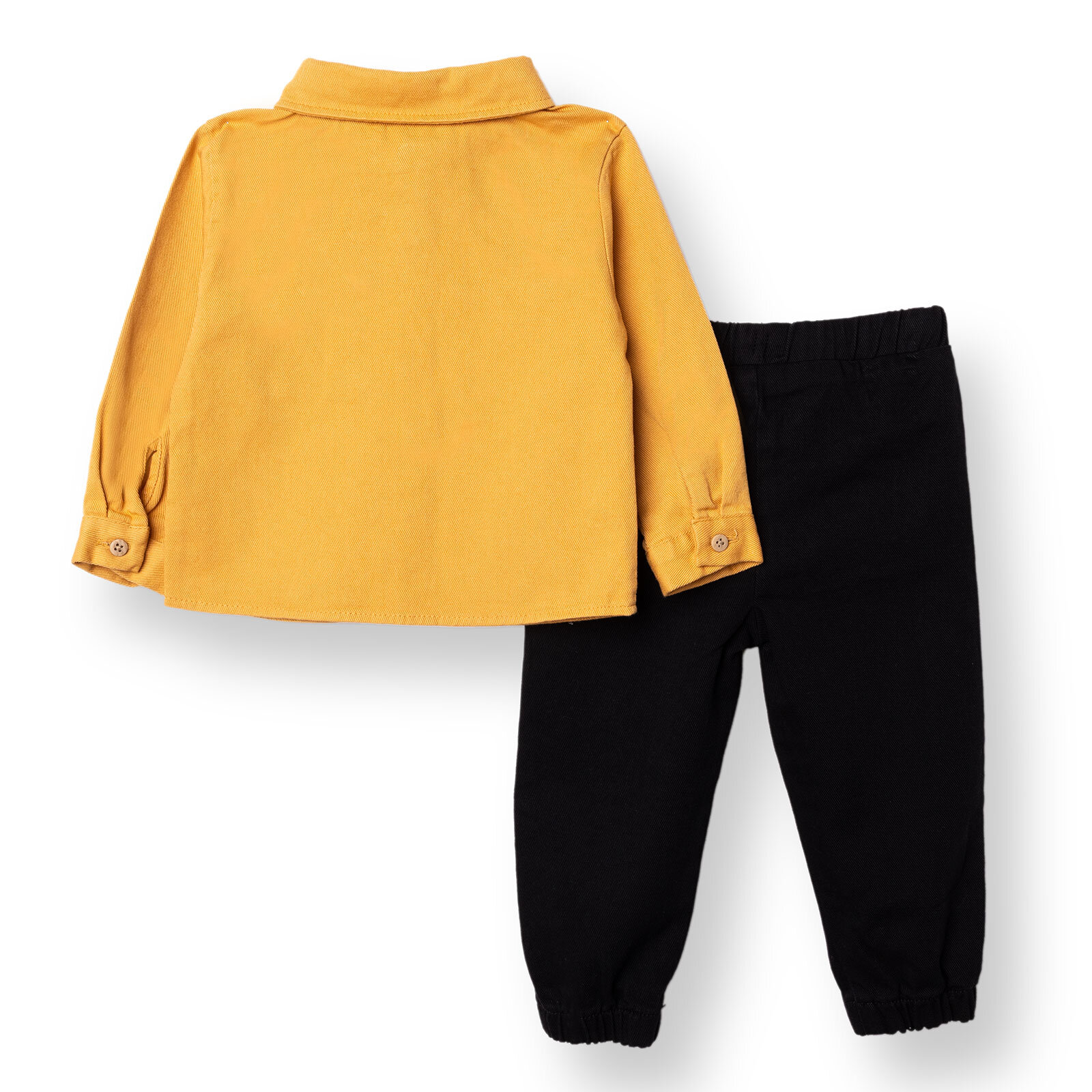 Erkek Bebek Gömlek-Pantolon Gabardin Gömlek Yaka Uzun Kol Reçme Paça Erkek Bebek Gömlek-Pantolon Gabardin Gömlek Yaka Uzun Kol Reçme Paça