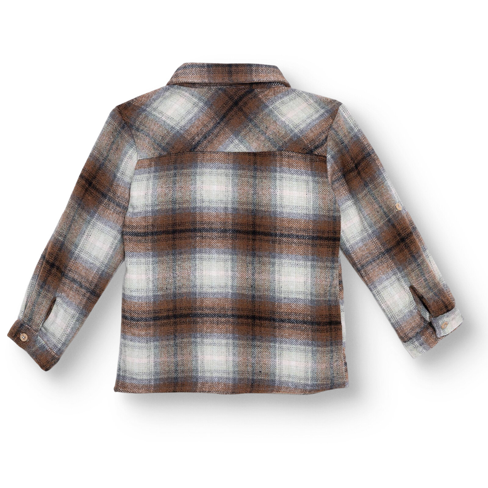 Erkek Bebek Gömlek Düğmeli Kapüşonlu Yaka Uzun Kol Erkek Bebek Gömlek Düğmeli Kapüşonlu Yaka Uzun Kol