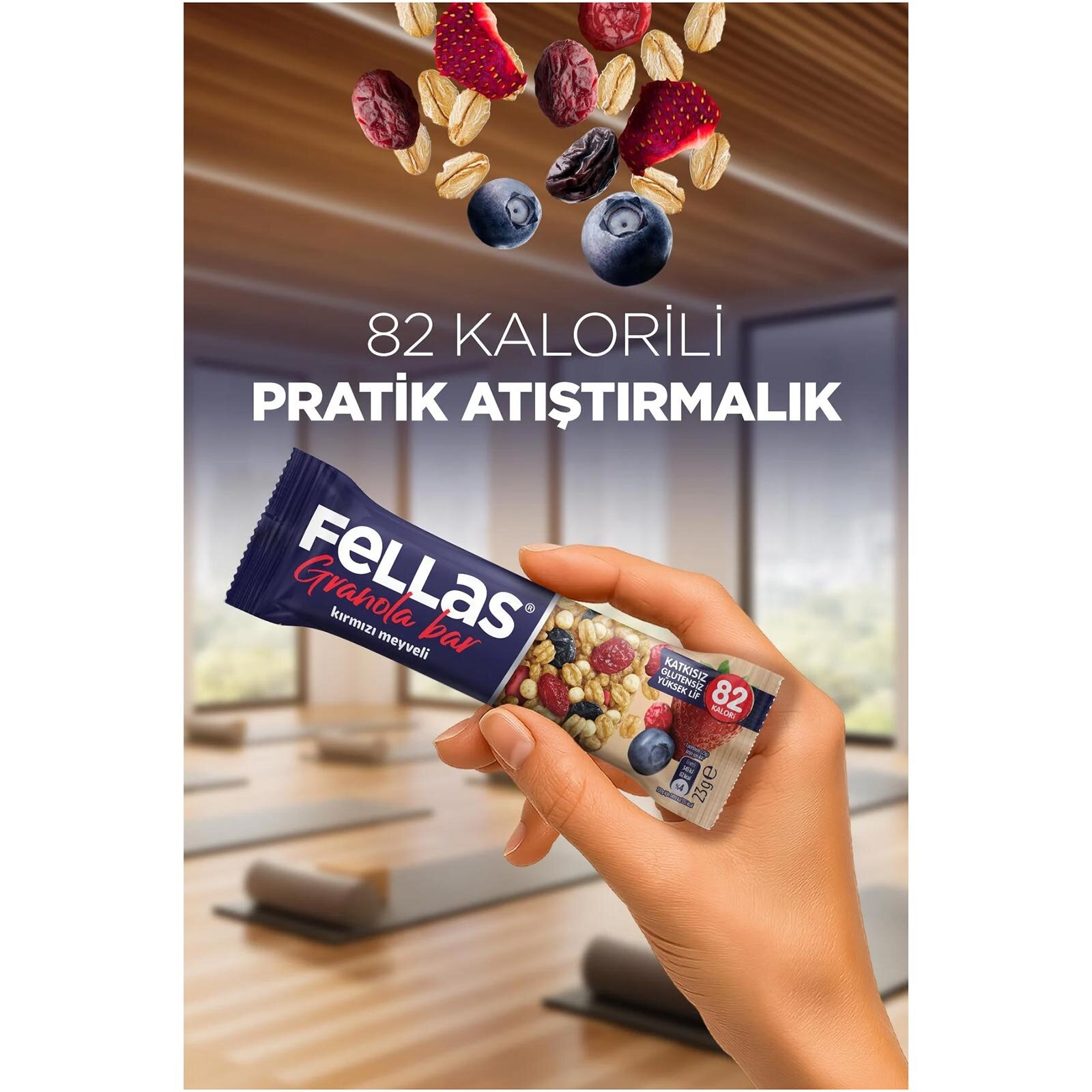 Granola Bar - Kırmızı Meyveli 23g