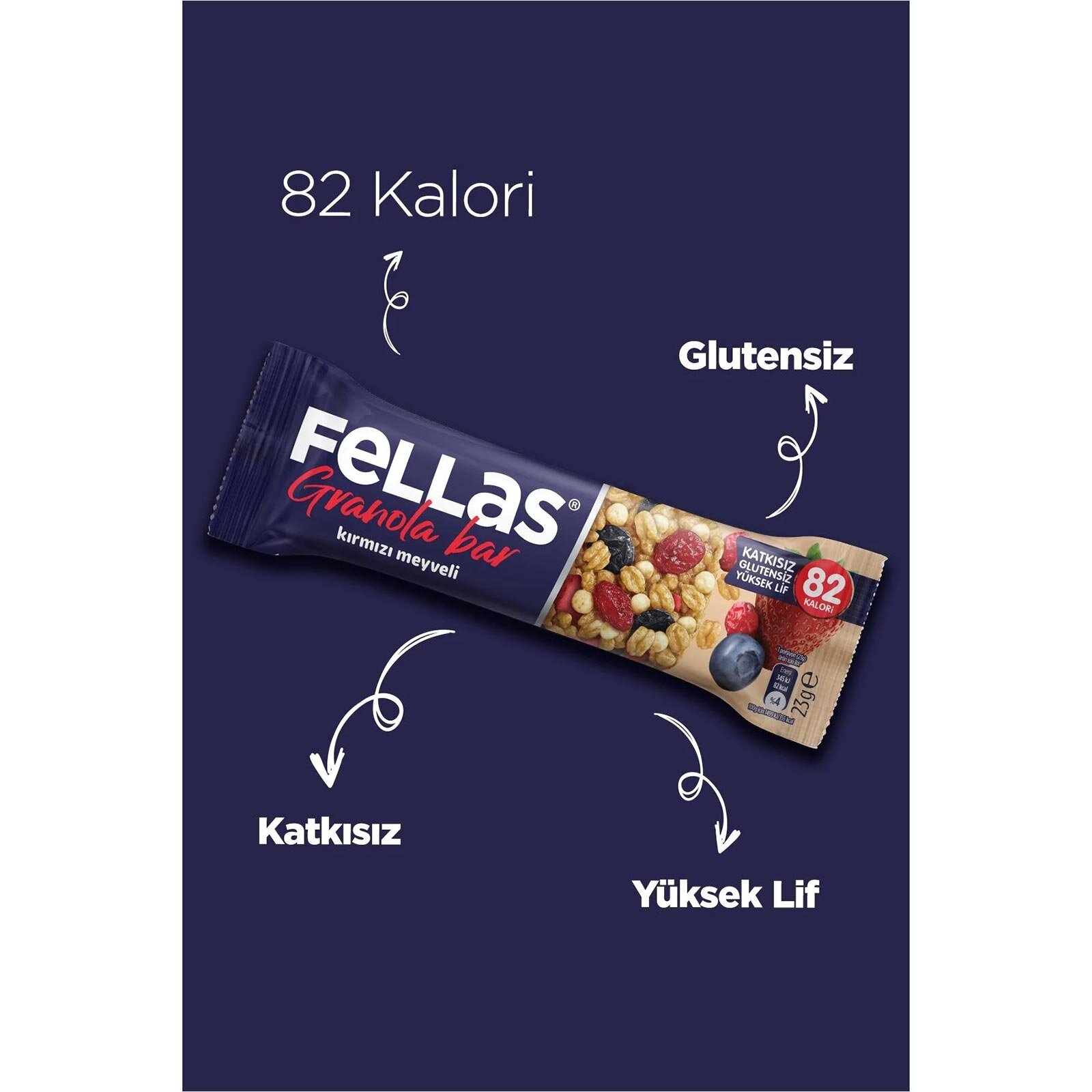 Granola Bar - Kırmızı Meyveli 23g