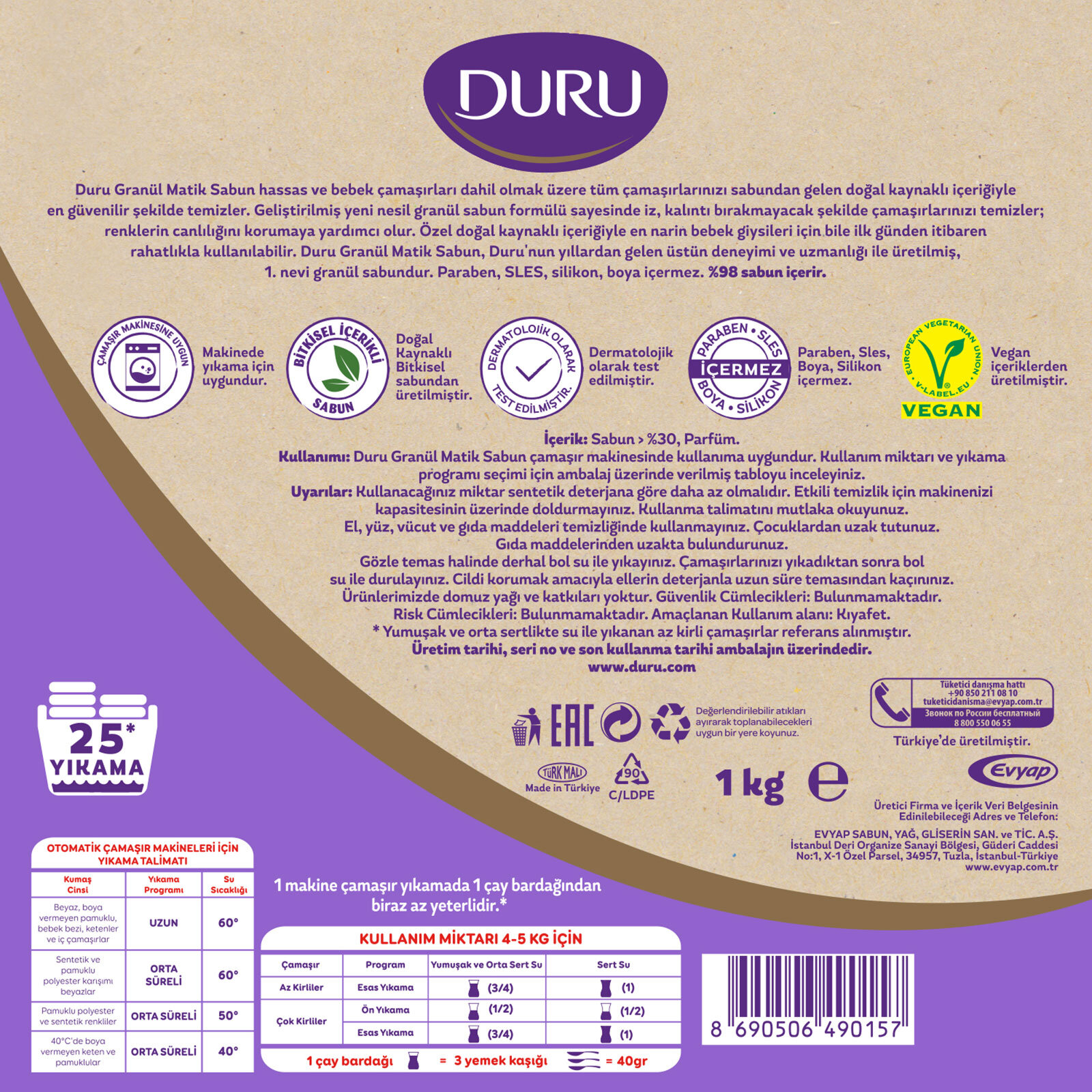 Granül Sabun Lavanta 1000 gr Granül Sabun Lavanta 1000 gr