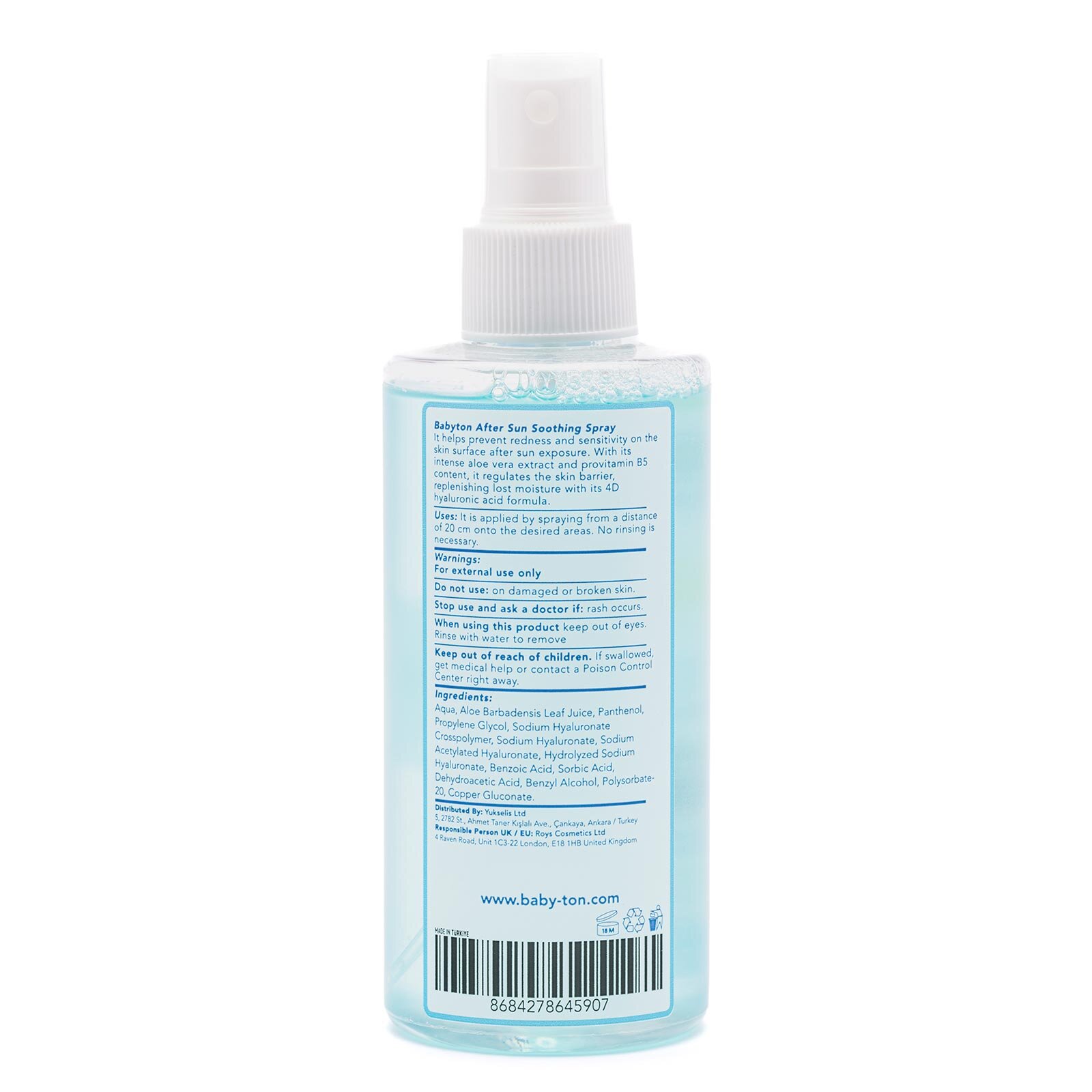 Güneş Sonrası Rahatlatıcı Bakım Spreyi 200 ml