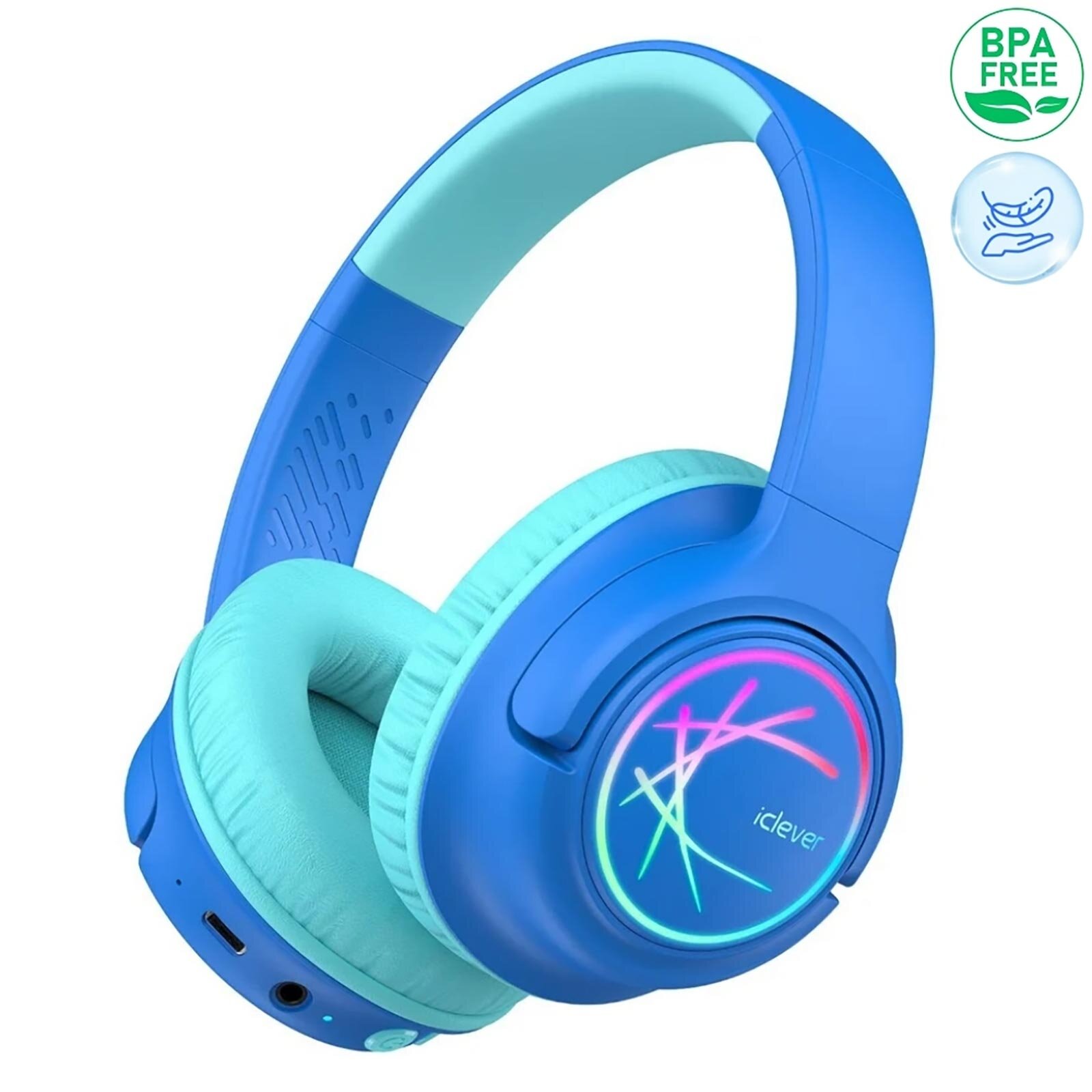 Gürültü Önleyici Ses Sınırlı 60 Saat Oynatma Süreli Bluetooth Çocuk Kulaklığı Mavi BTH 18 Gürültü Önleyici Ses Sınırlı 60 Saat Oynatma Süreli Bluetooth Çocuk Kulaklığı Mavi BTH 18