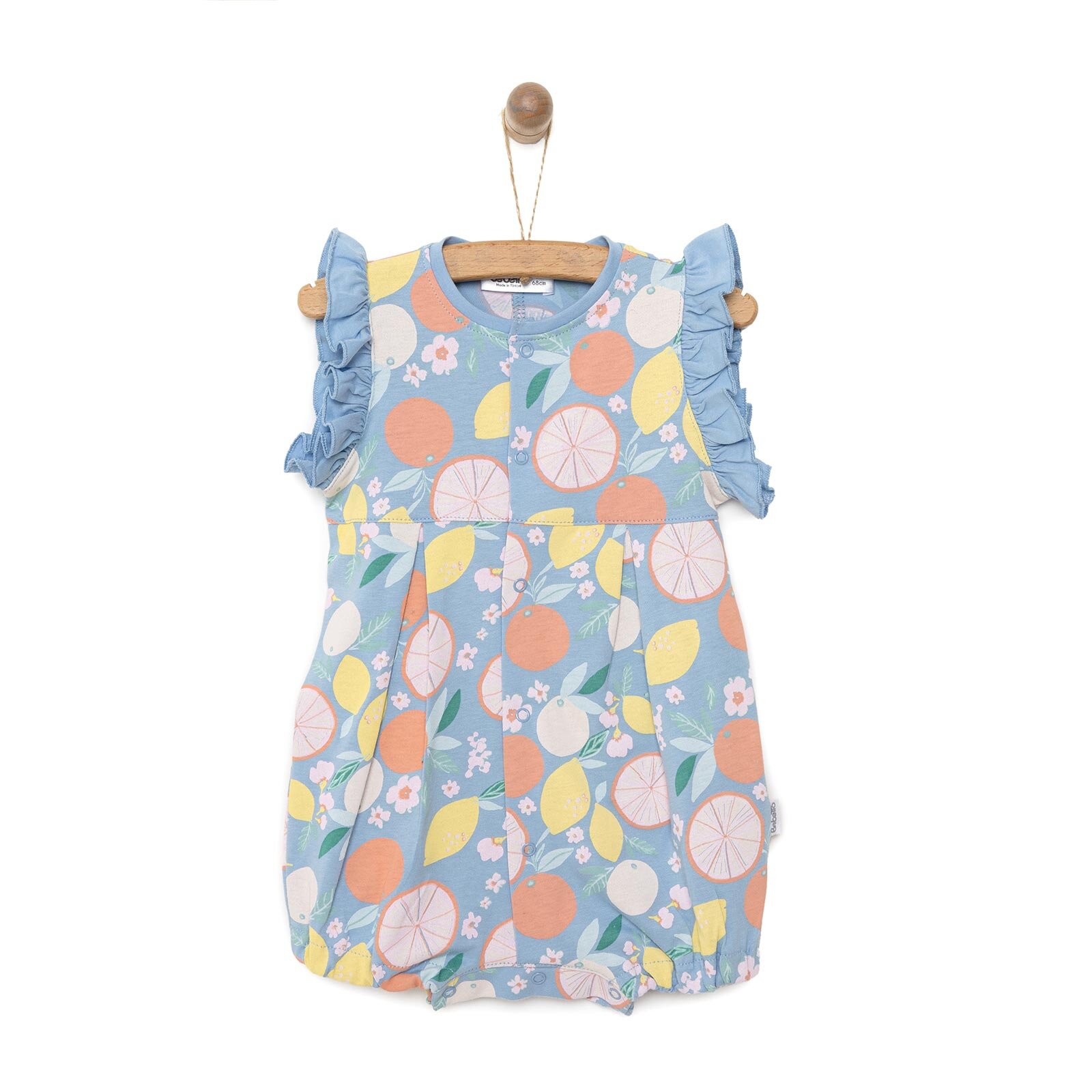 Yenidoğan Aloha Fırfırlı Kısa Tulum Kız Bebek Yenidoğan Aloha Fırfırlı Kısa Tulum Kız Bebek