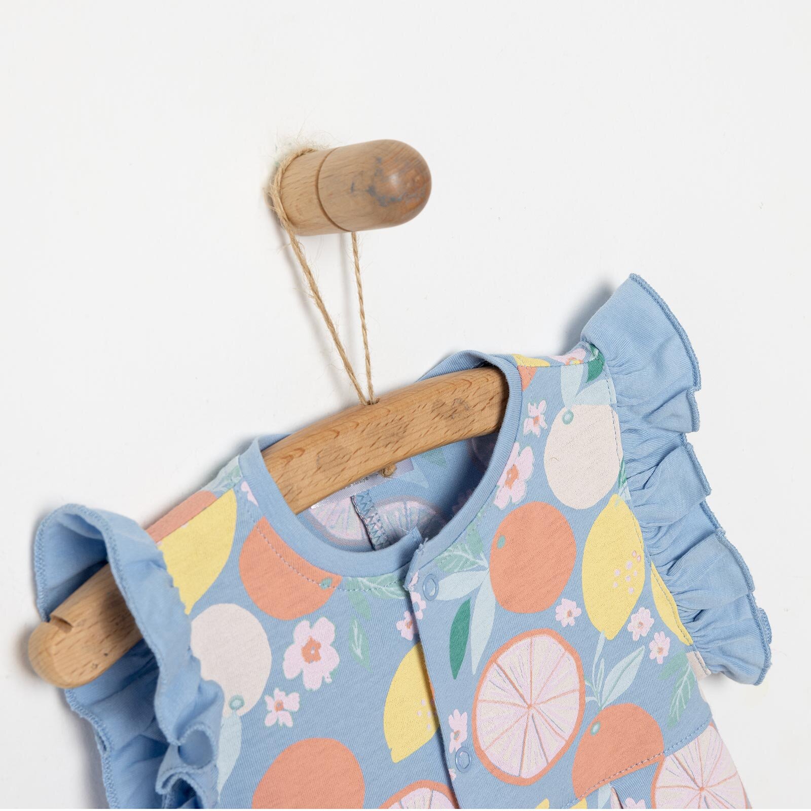 Yenidoğan Aloha Fırfırlı Kısa Tulum Kız Bebek Yenidoğan Aloha Fırfırlı Kısa Tulum Kız Bebek