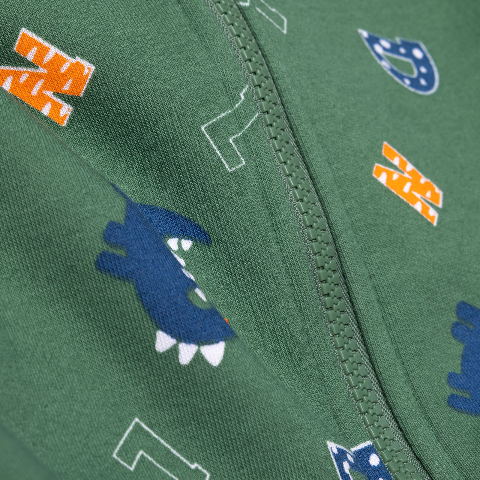 Erkek Bebek Kapüşonlu Hırka Fermuarlı Uzun Kol