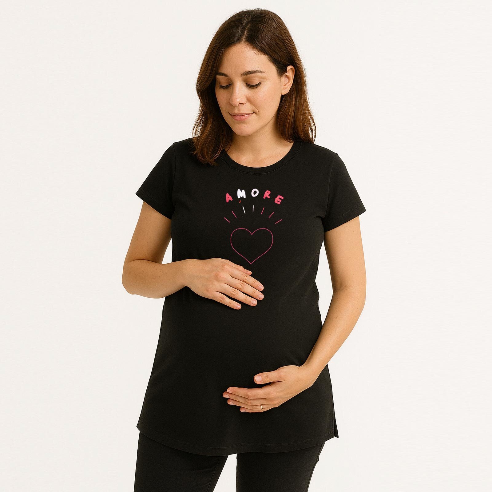 Hamile Kısa Kol Tshirt