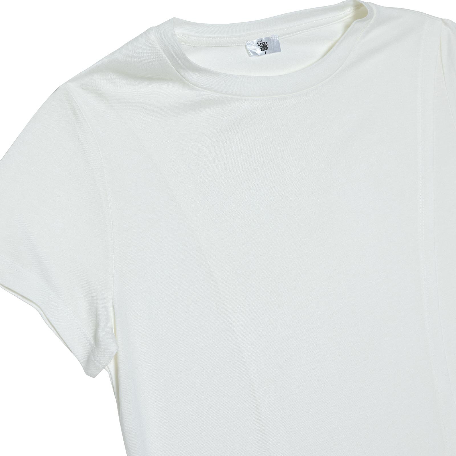 Anne Hamile Kısa Kol Tshirt Bisiklet Yaka Kısa Kol