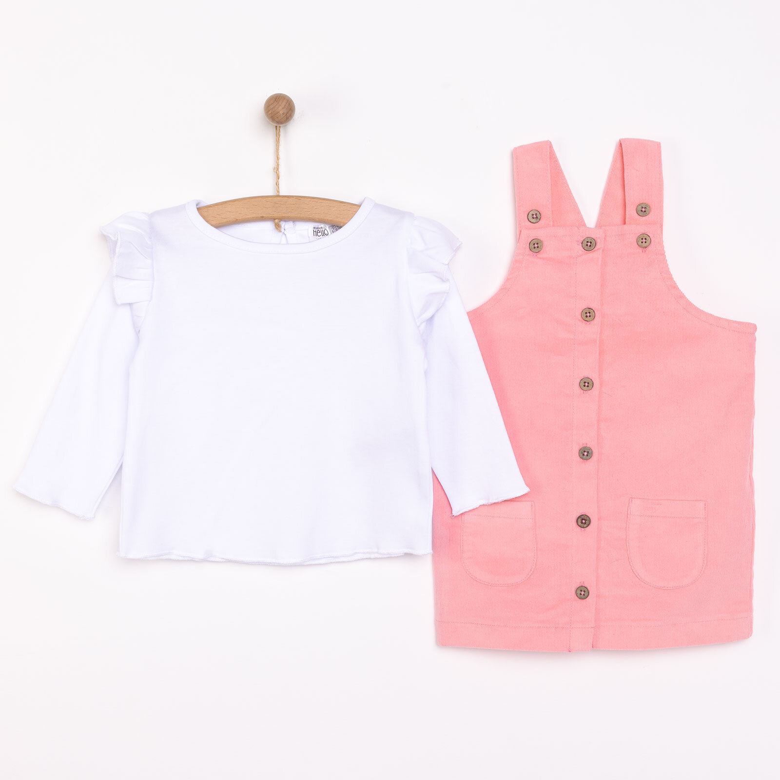 Happy Animals Kız Salopet-Sweatshirt Kız Bebek