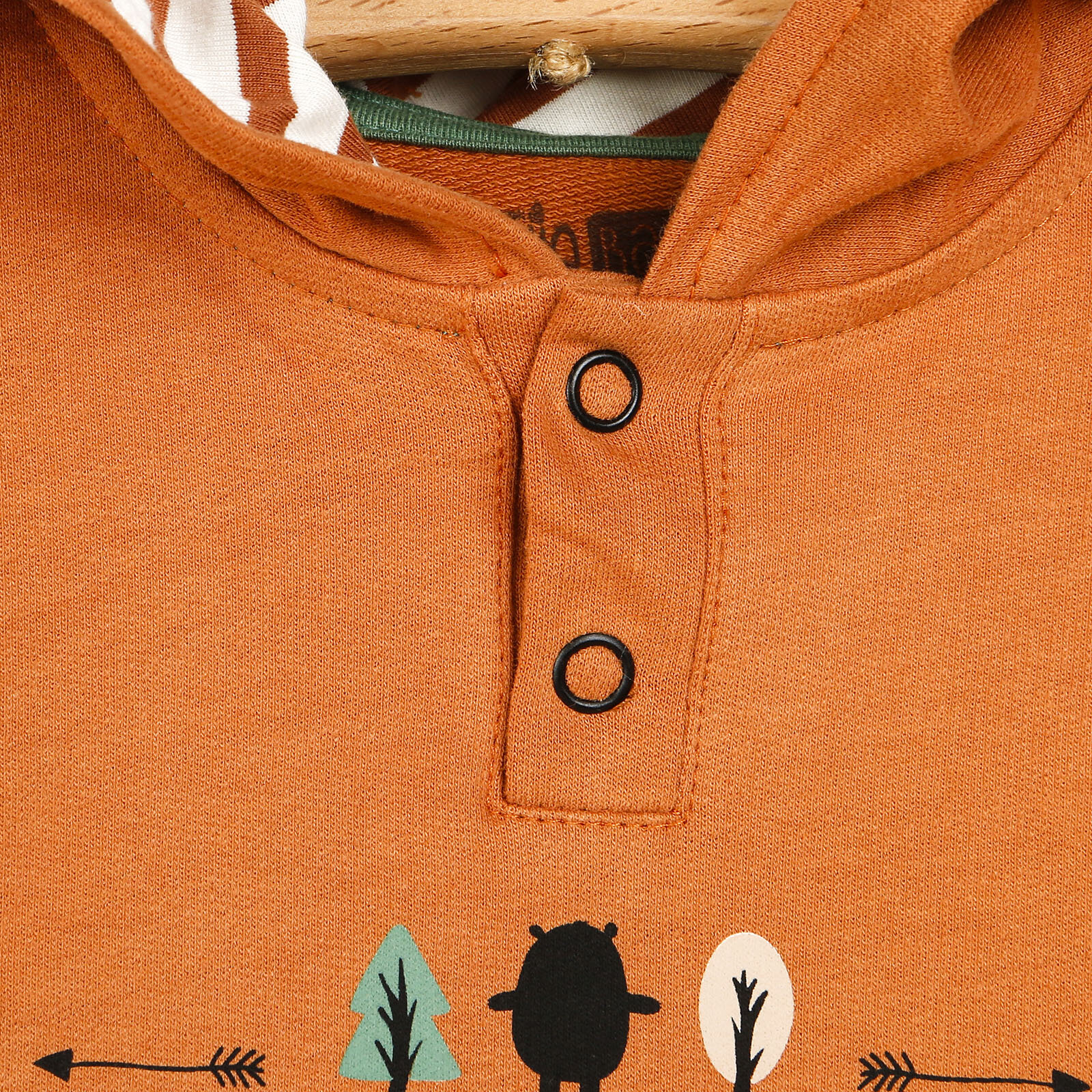 Happy Camper Erkek Bebek Kapüşonlu Sweatshirt-Pantolon