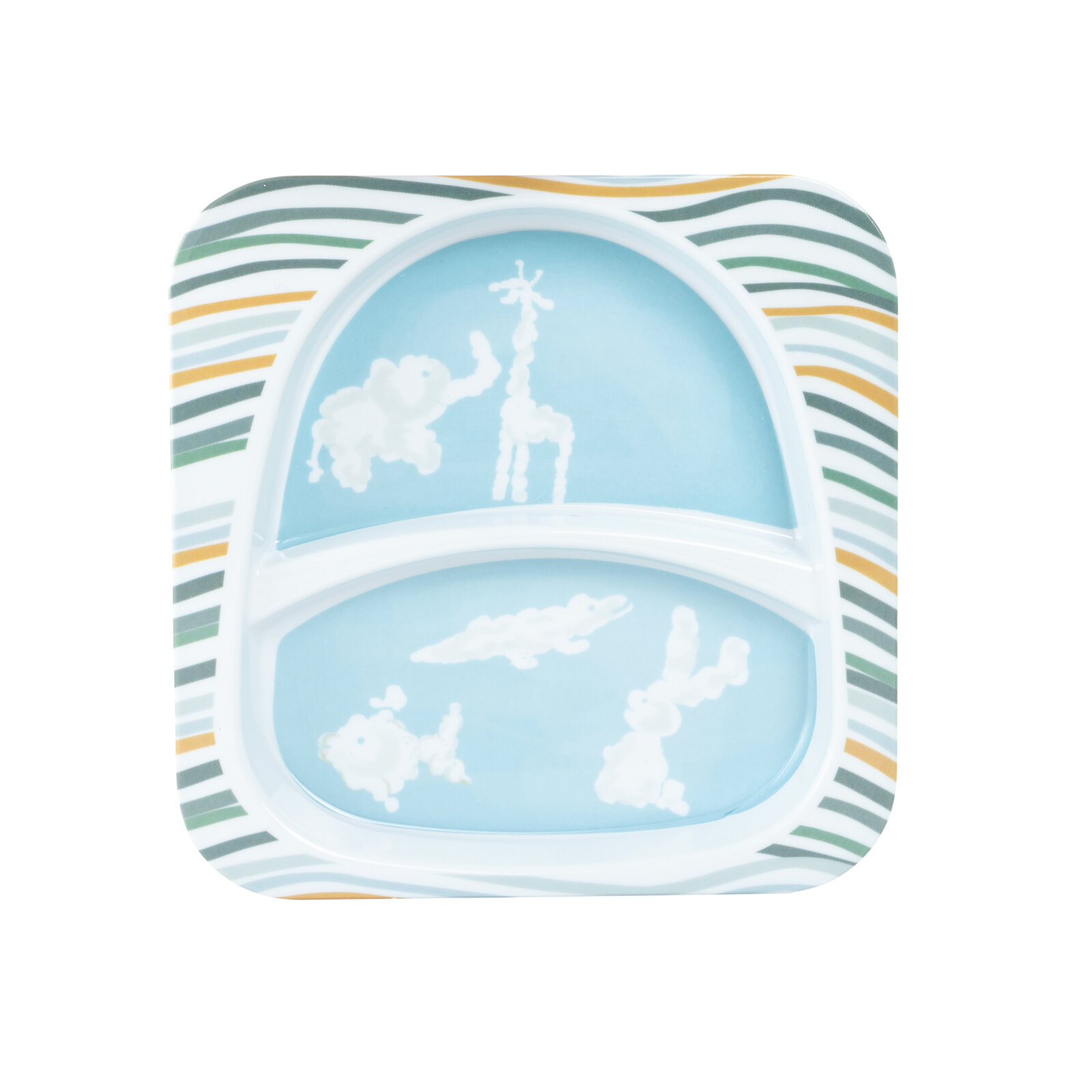 Hayal Et Melamin Kare Mama Tabağı 2 Bölmeli Hayal Et Melamin Kare Mama Tabağı 2 Bölmeli