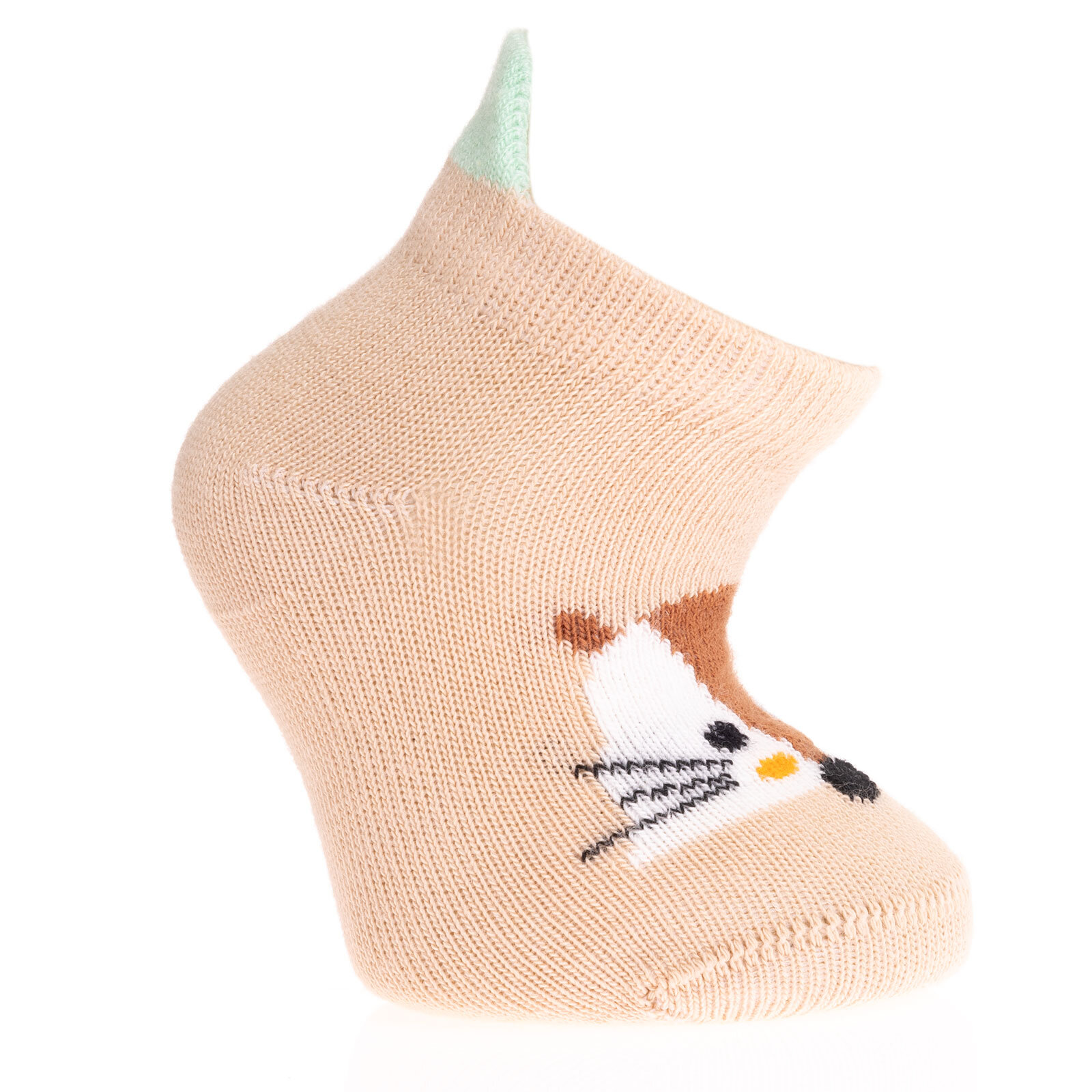 Hayvan Desenli 3'lü Bilek Çorap Kız Bebek
