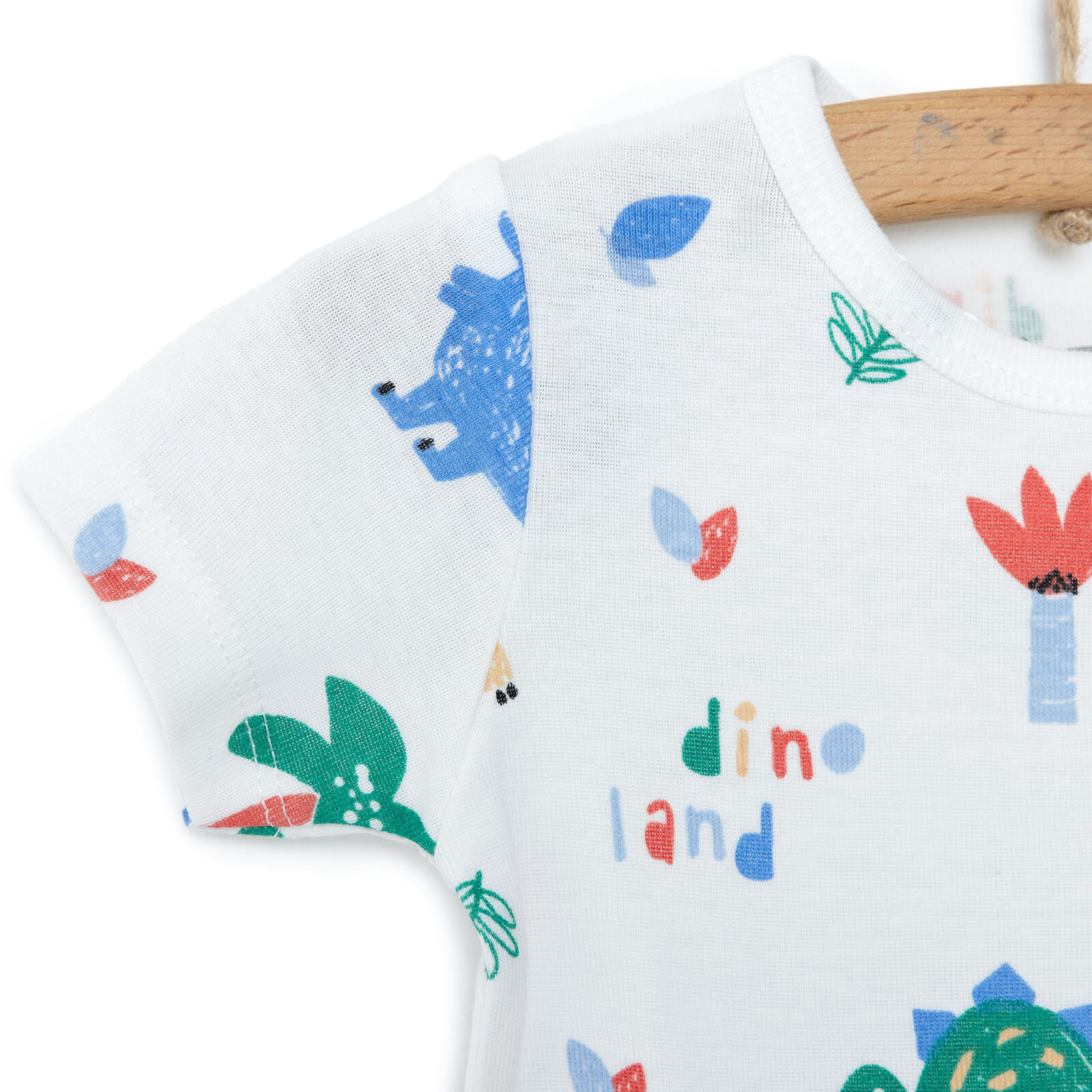 Hayvan Desenli Kısa Kol Body Erkek Bebek