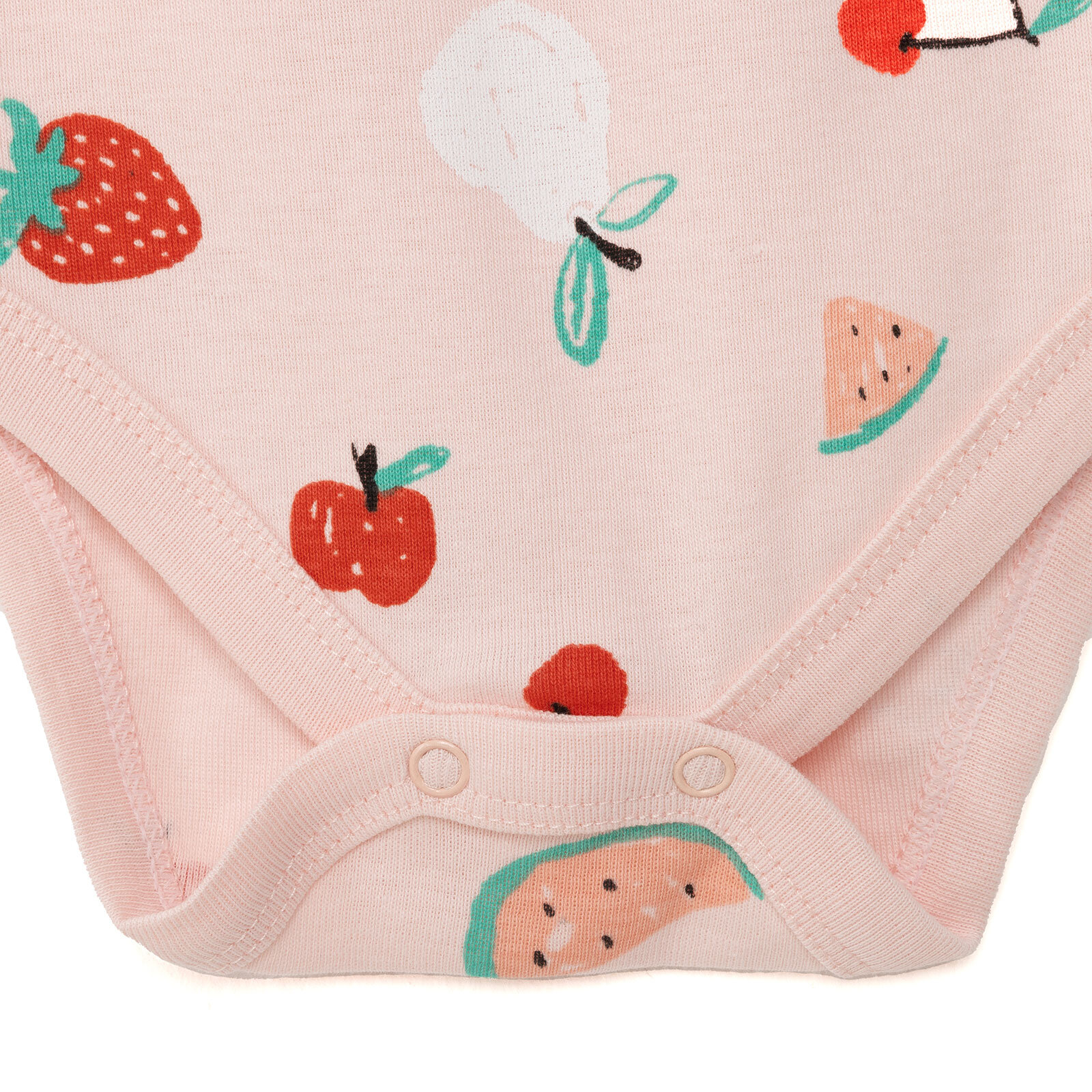 Hayvan Desenli Kısa Kol Body Kız Bebek