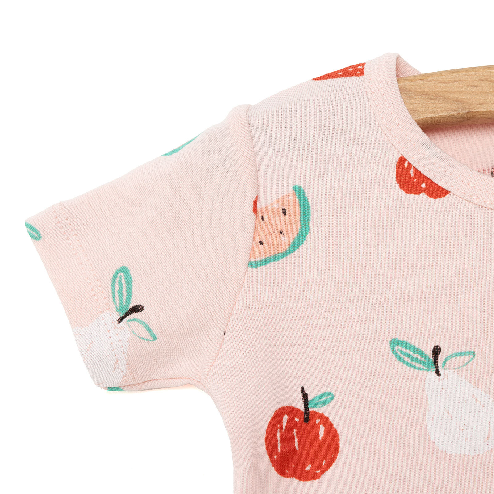 Hayvan Desenli Kısa Kol Body Kız Bebek