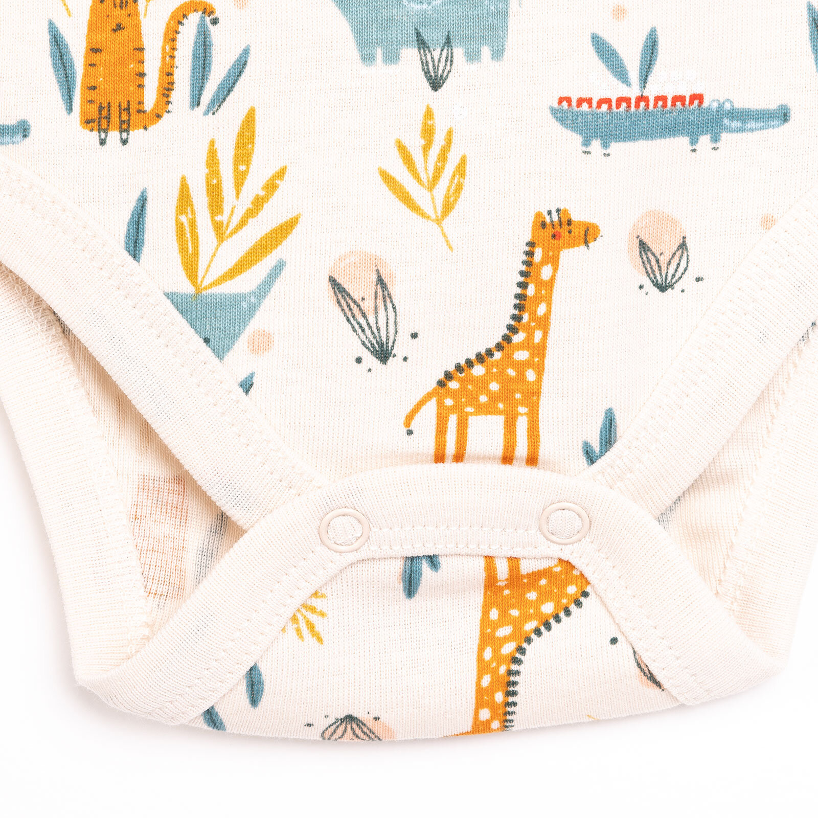 Hayvan Desenli Kısa Kol Body