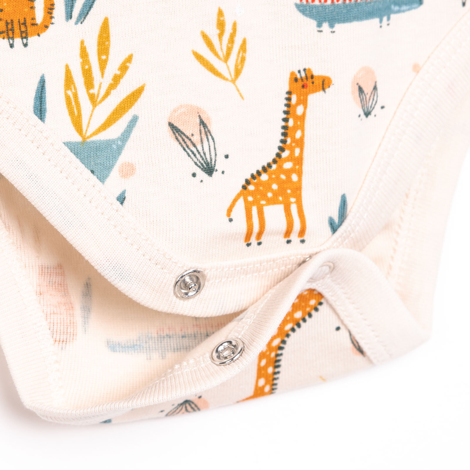 Hayvan Desenli Kısa Kol Body