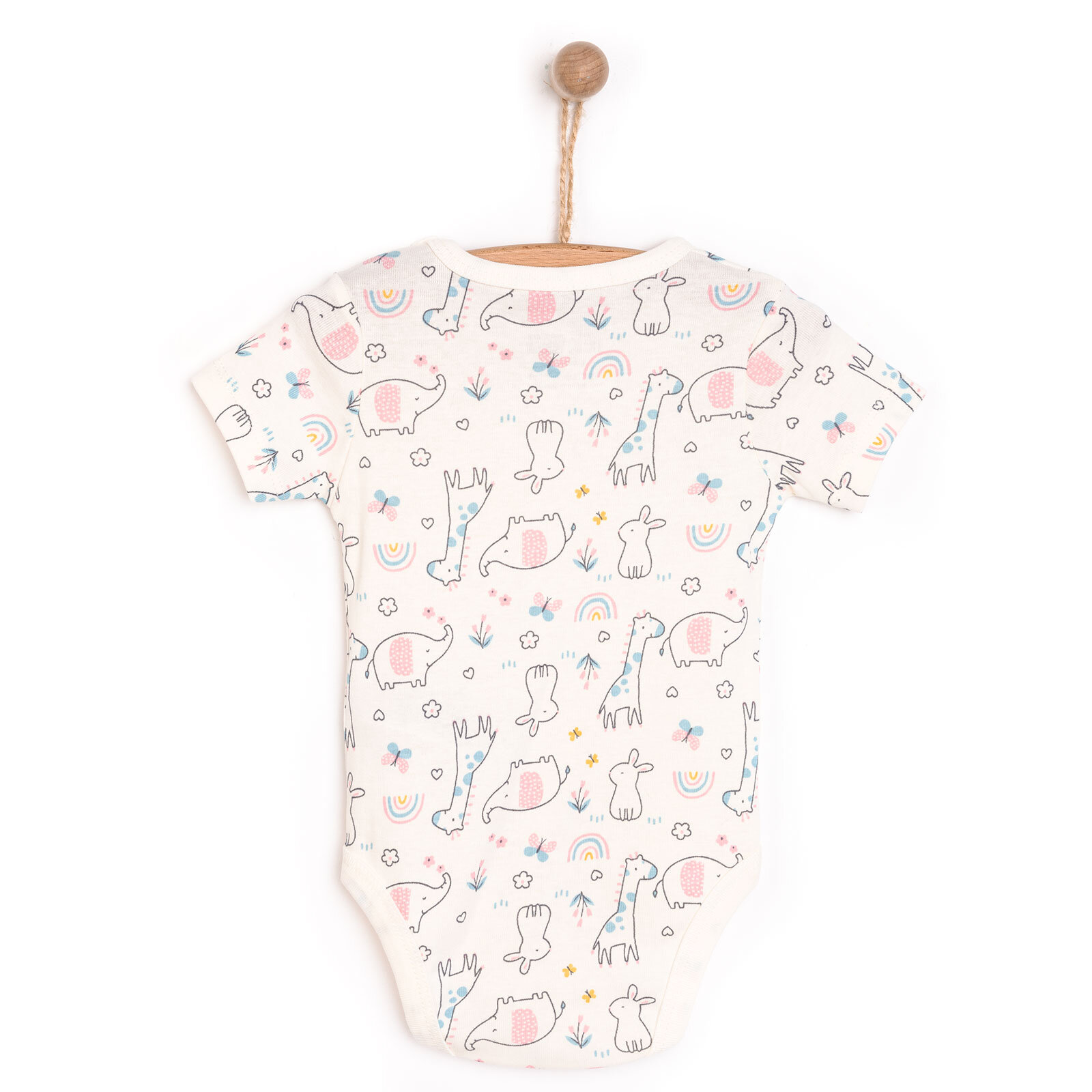 Hayvan Desenli Kısakol Body