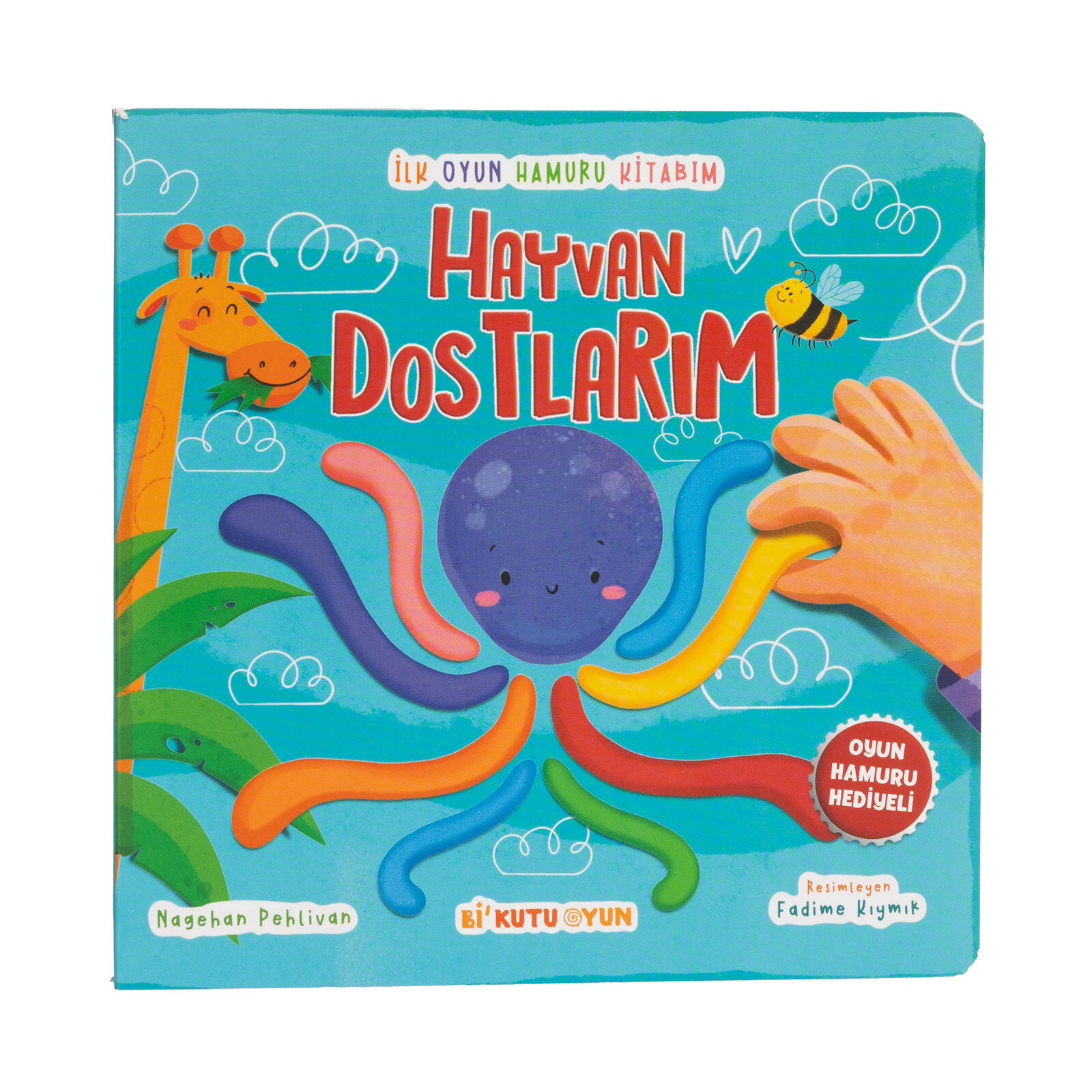 Hayvan Dostlarım Aktivite kitabı ve 3x50gr Hamur Hediyeli