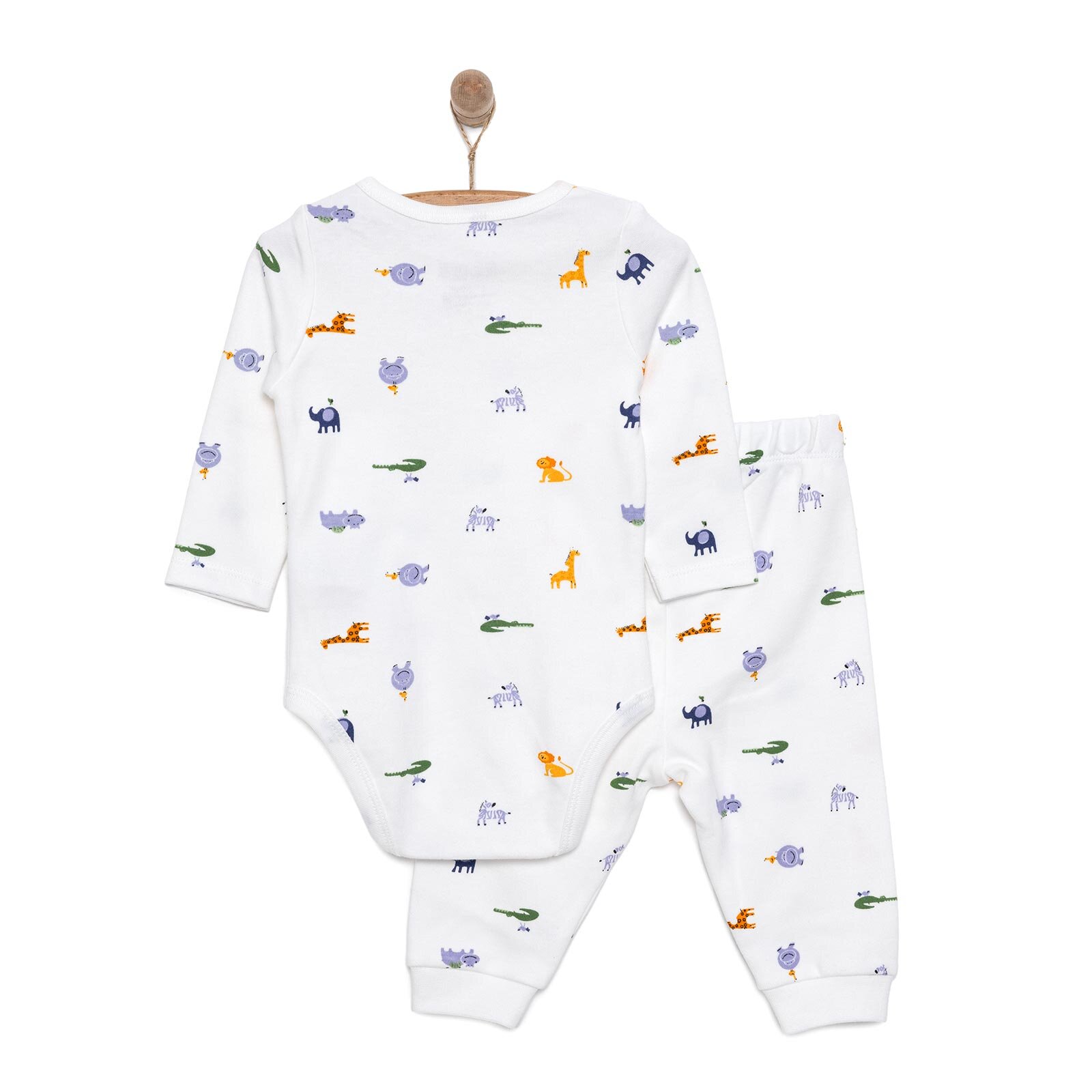 Hayvanlar  Baskılı Yenidoğan Erkek Body-Patiksiz Alt Erkek Bebek