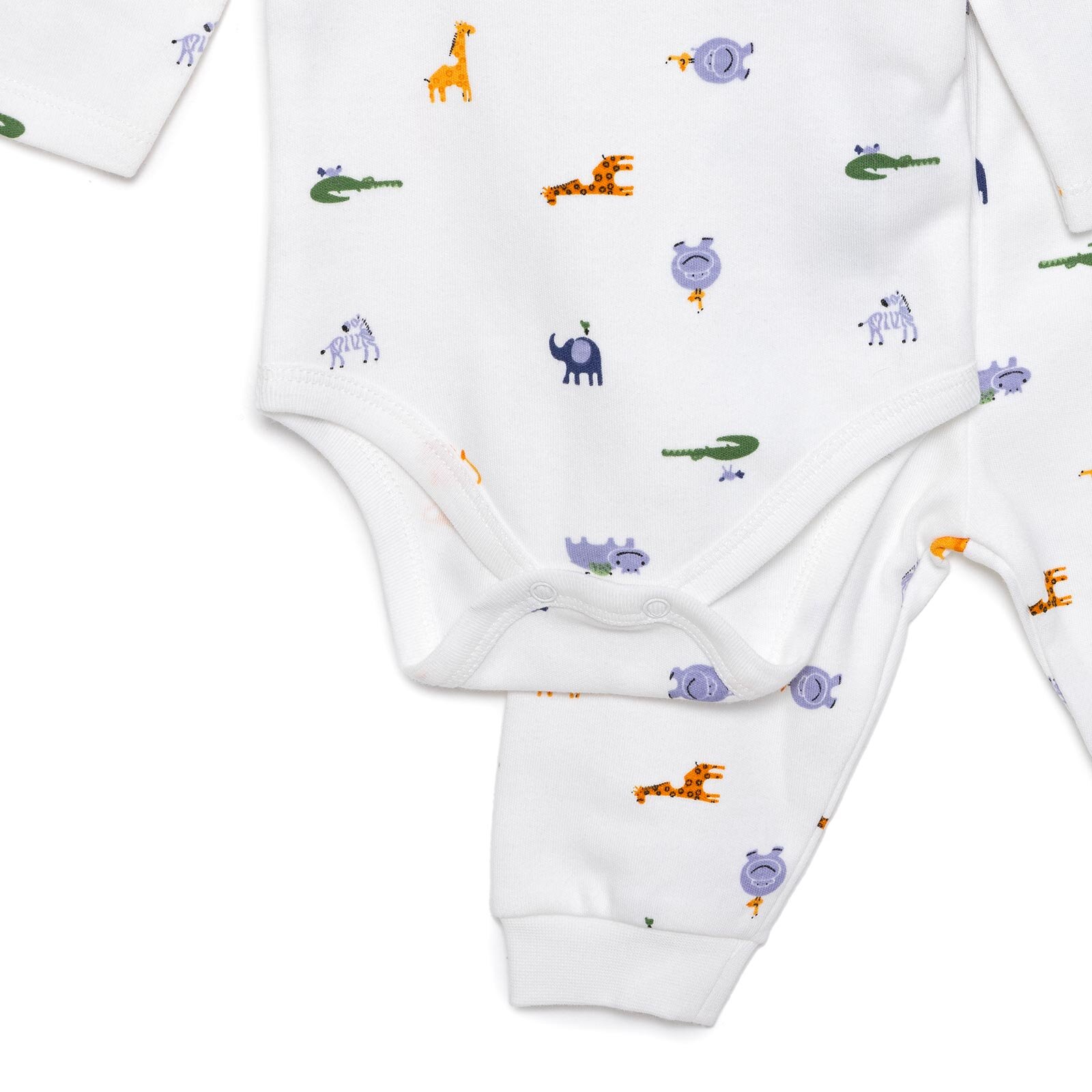 Hayvanlar  Baskılı Yenidoğan Erkek Body-Patiksiz Alt Erkek Bebek