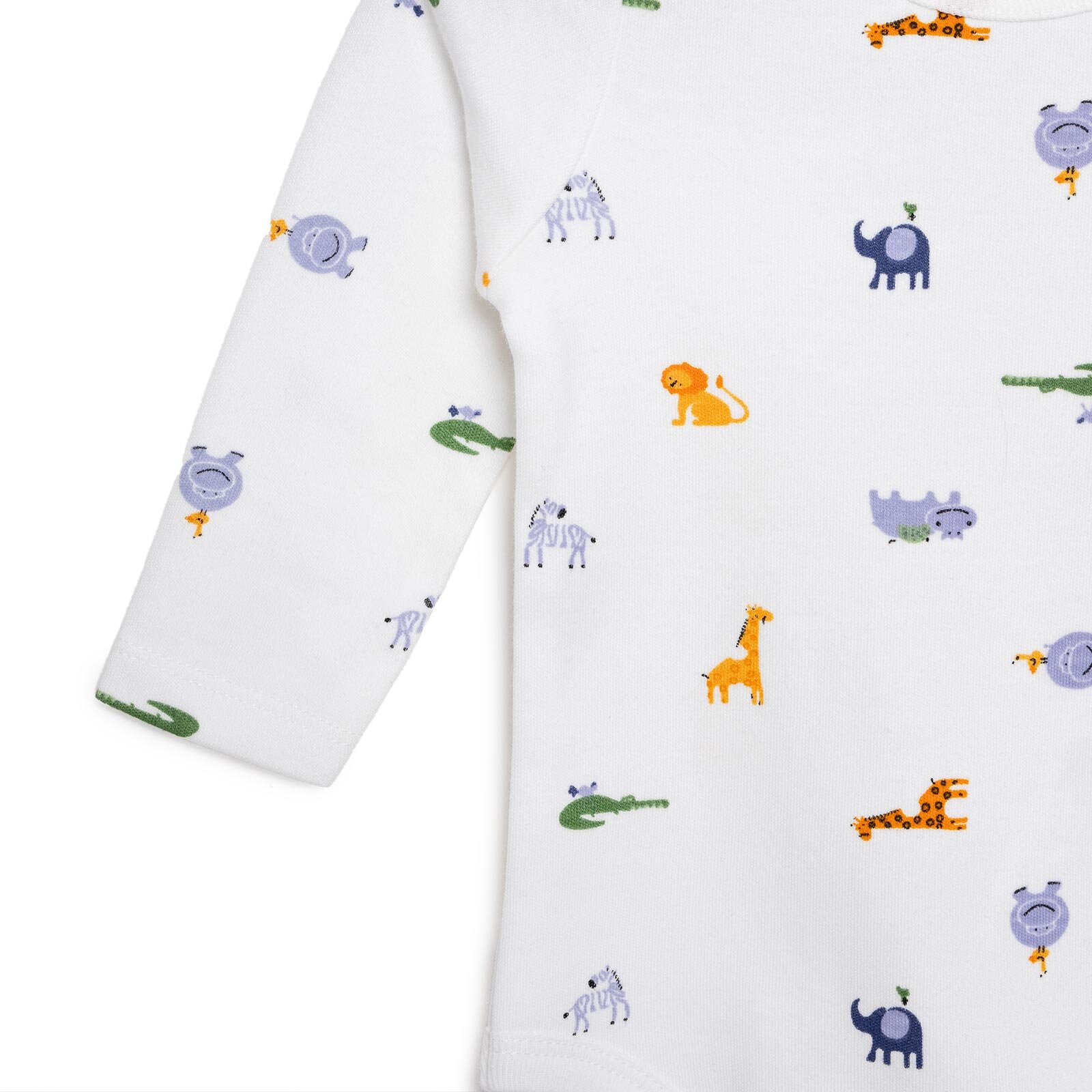 Hayvanlar  Baskılı Yenidoğan Erkek Body-Patiksiz Alt Erkek Bebek