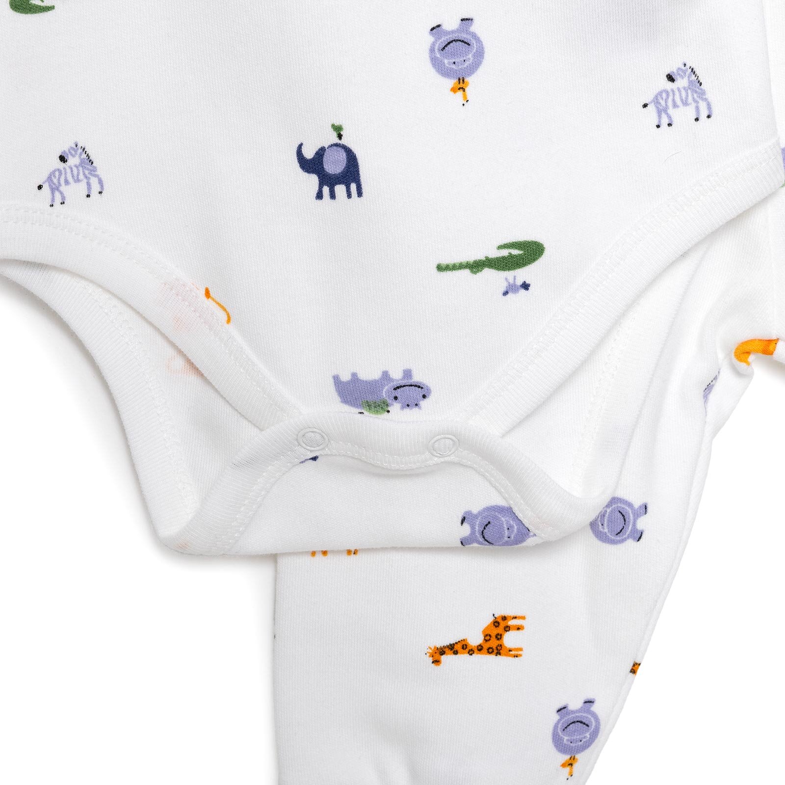 Hayvanlar  Baskılı Yenidoğan Erkek Body-Patiksiz Alt Erkek Bebek