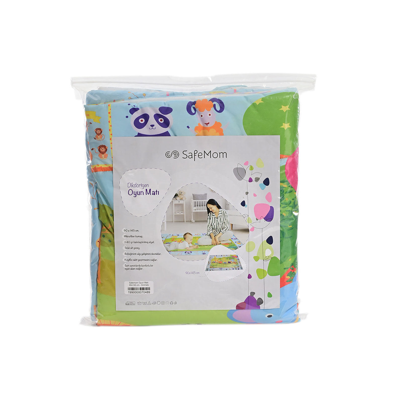 Hayvanlar Oyun Matı 90x145 cm