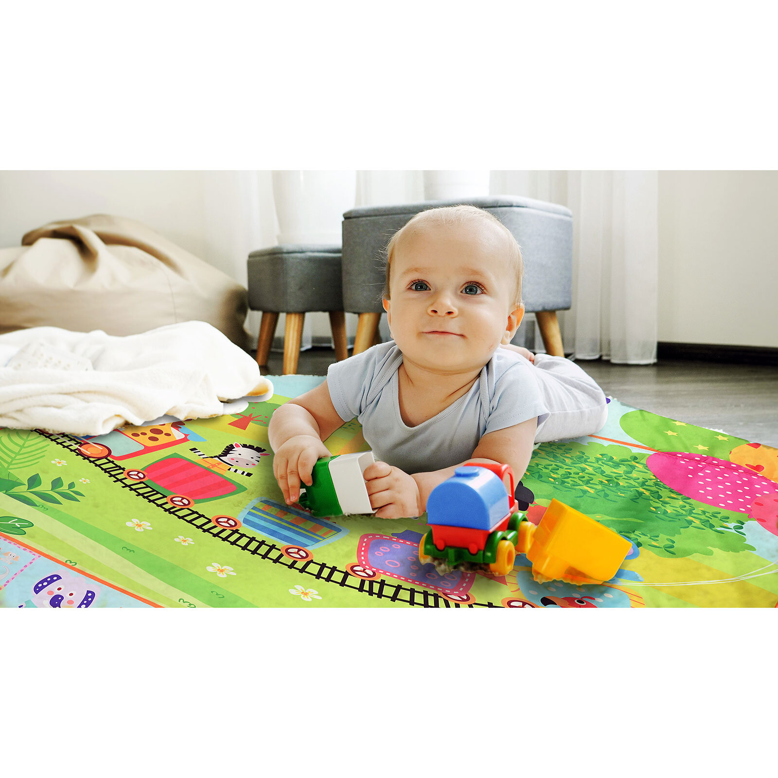 Hayvanlar Oyun Matı 90x145 cm