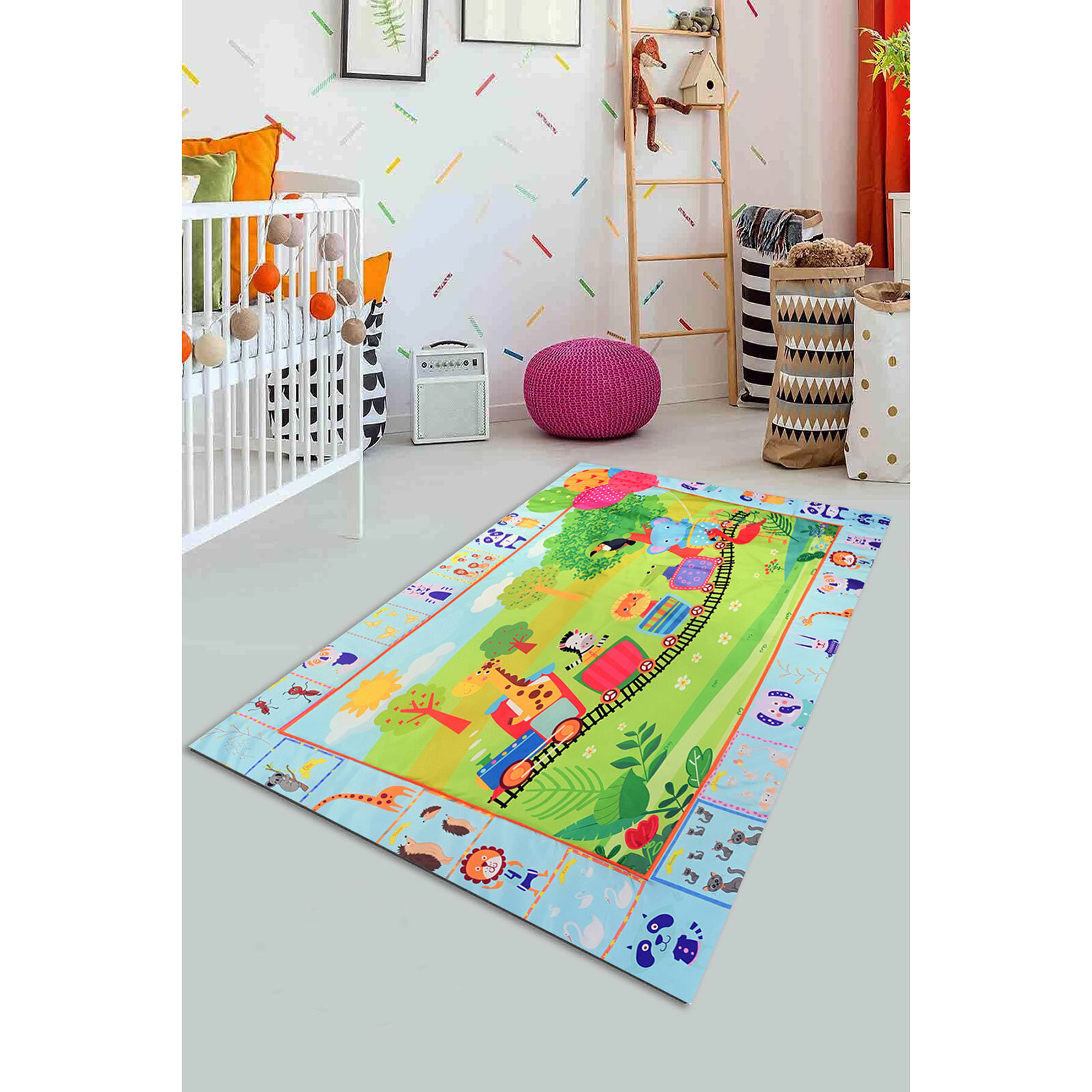 Hayvanlar Oyun Matı 90x145 cm