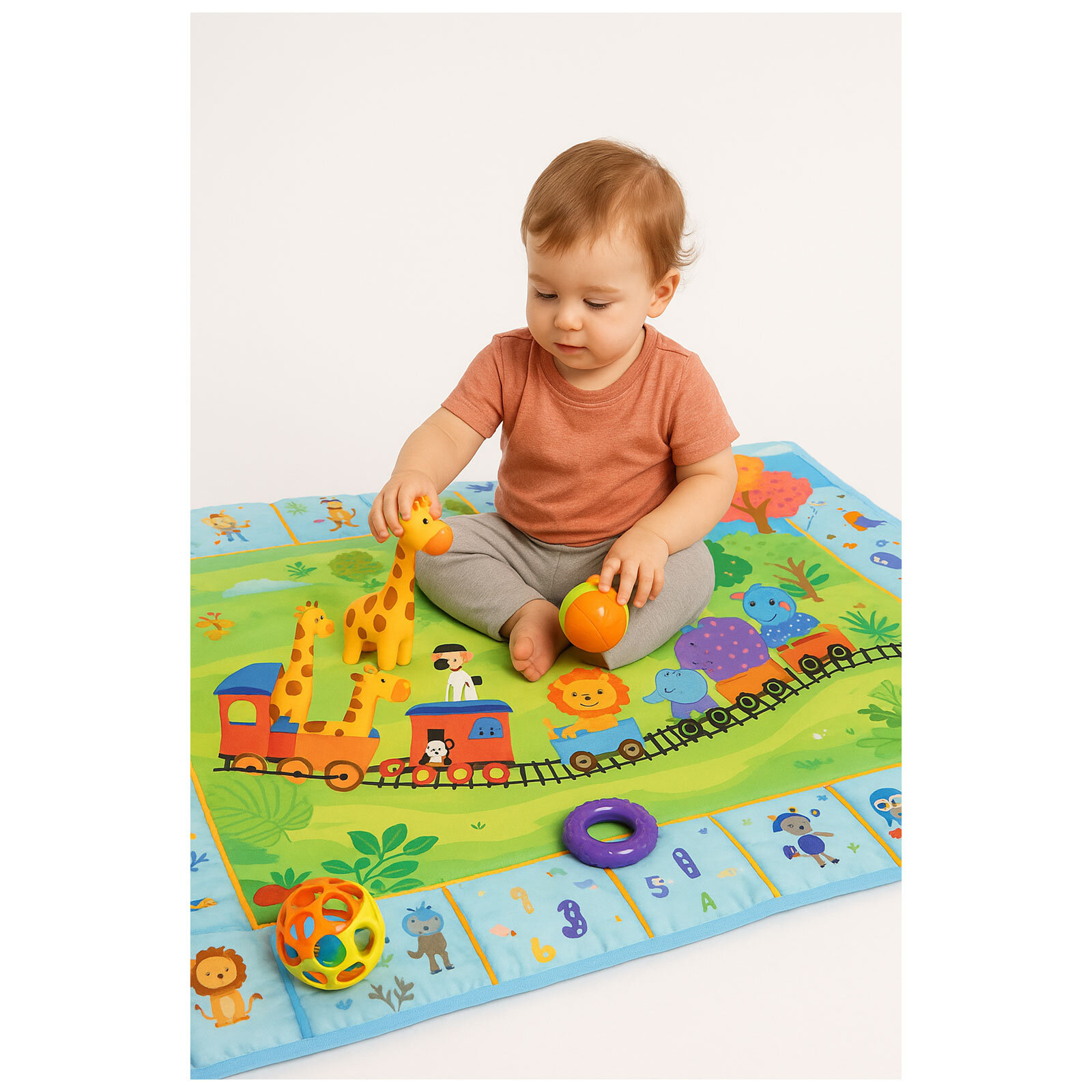 Hayvanlar Oyun Matı 90x145 cm