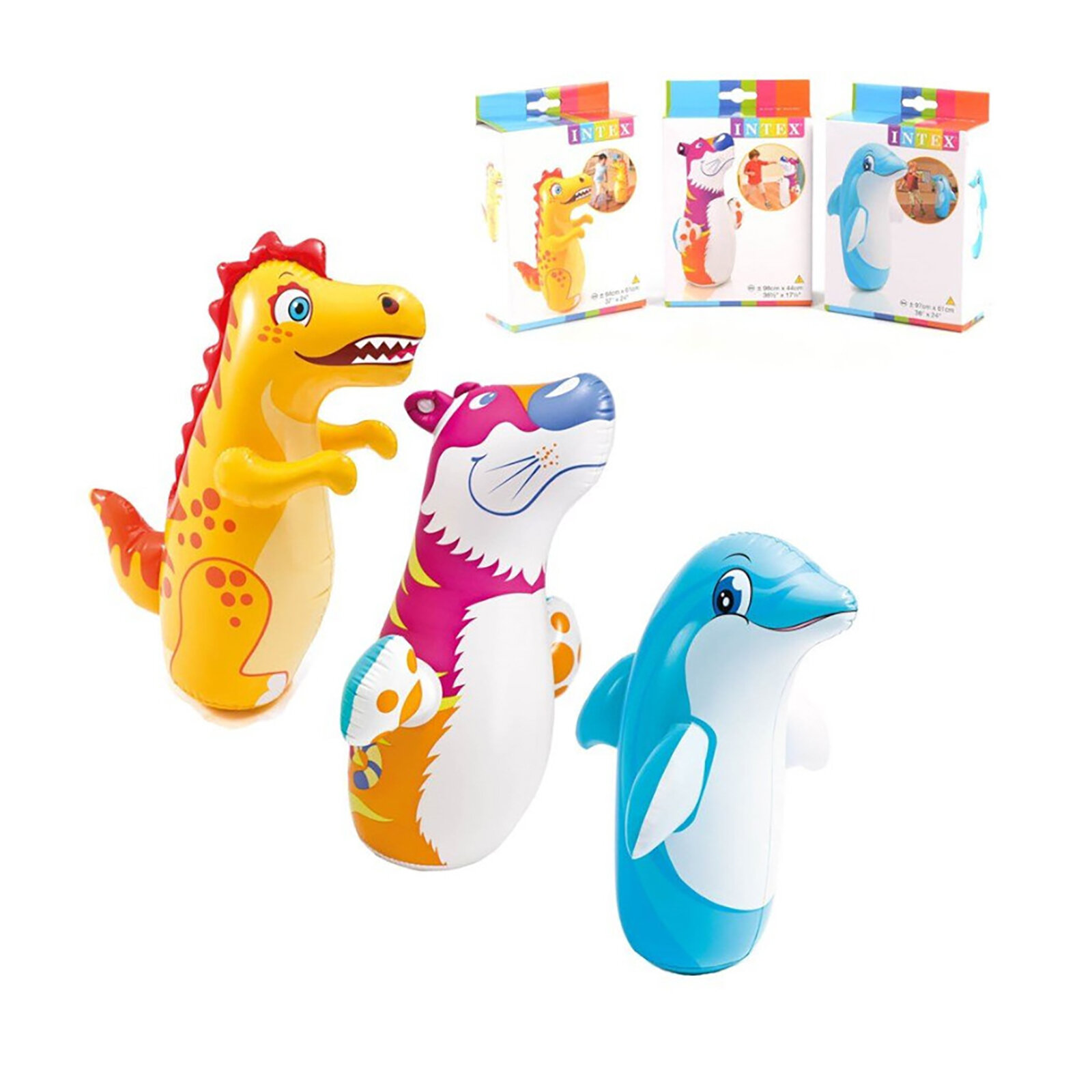 İntex Hayvanlı Kumsuz Hacı Yatmaz Asortili 1 Adet