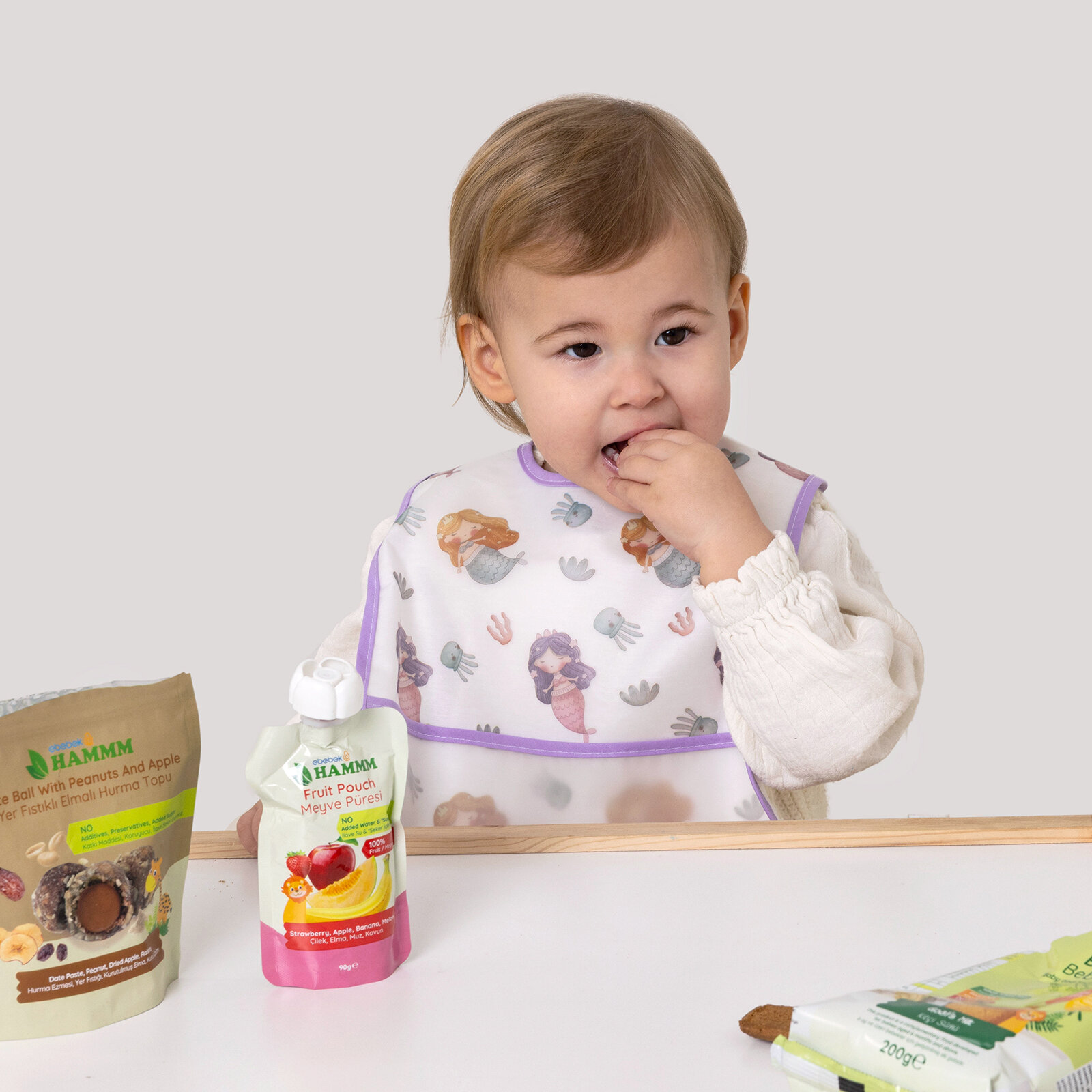 Hazneli Pelikan Önlük Beyaz - Mermaid