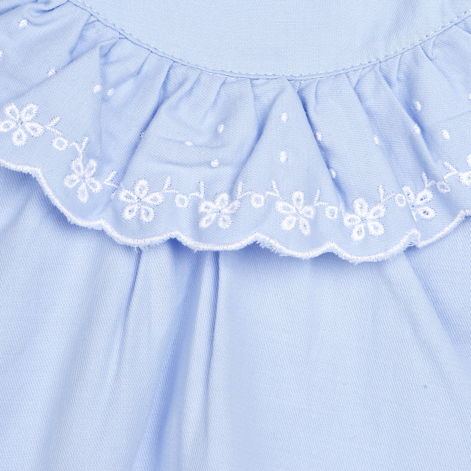 Brode Detaylı Kız Bebek İp Askılı Bluz - Tayt