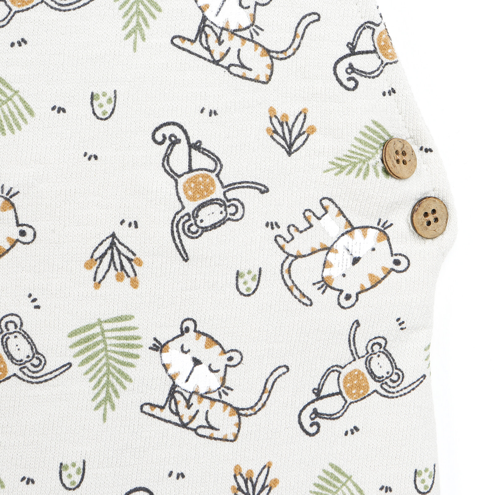 Little Tiger Erkek Bebek Baskılı Şort Salopet-Tshirt