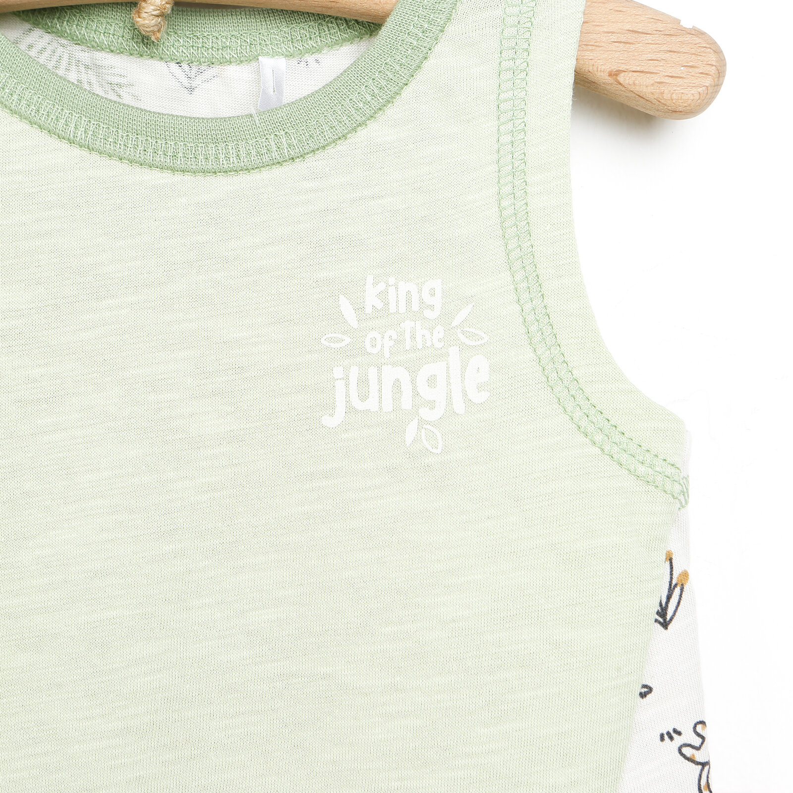 Little Tiger Erkek Bebek Kolsuz  Modelli Tshirt - Baskılı Şort