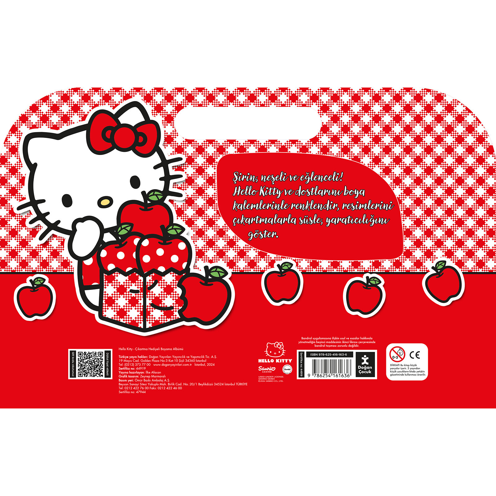 Hello Kitty Çıkartma Hediyeli Boyama Albümü Hello Kitty Çıkartma Hediyeli Boyama Albümü