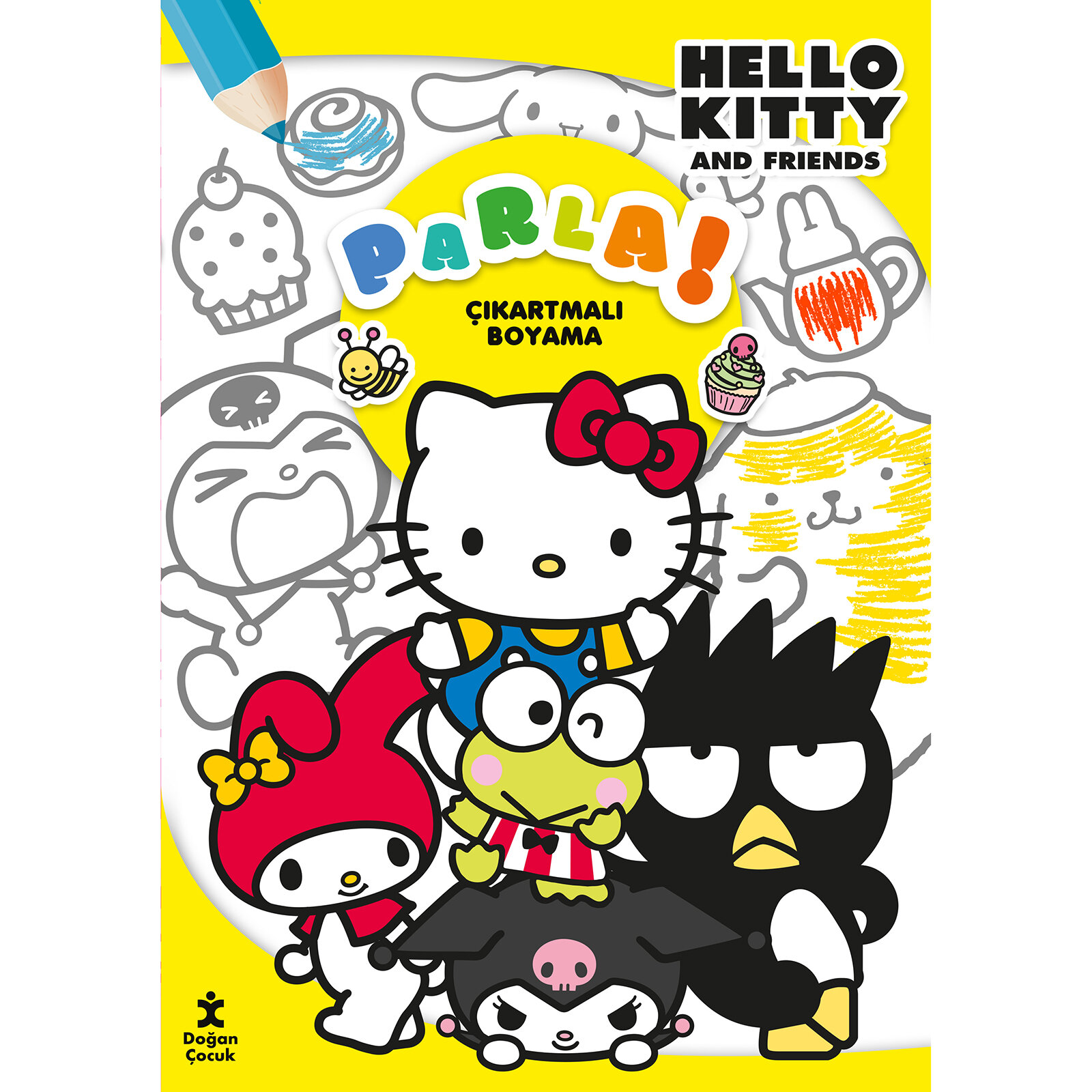 Hello Kitty Parla Çıkartmalı Boyama Kitabı Hello Kitty Parla Çıkartmalı Boyama Kitabı