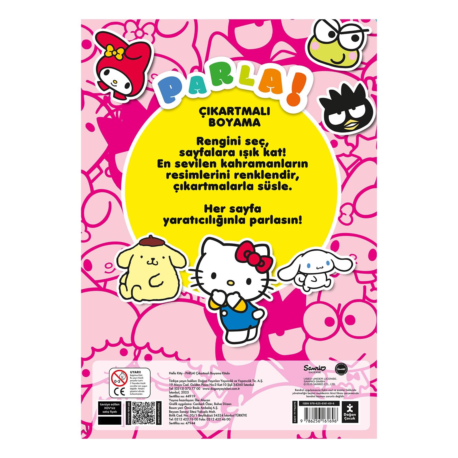 Hello Kitty Parla Çıkartmalı Boyama Kitabı Hello Kitty Parla Çıkartmalı Boyama Kitabı