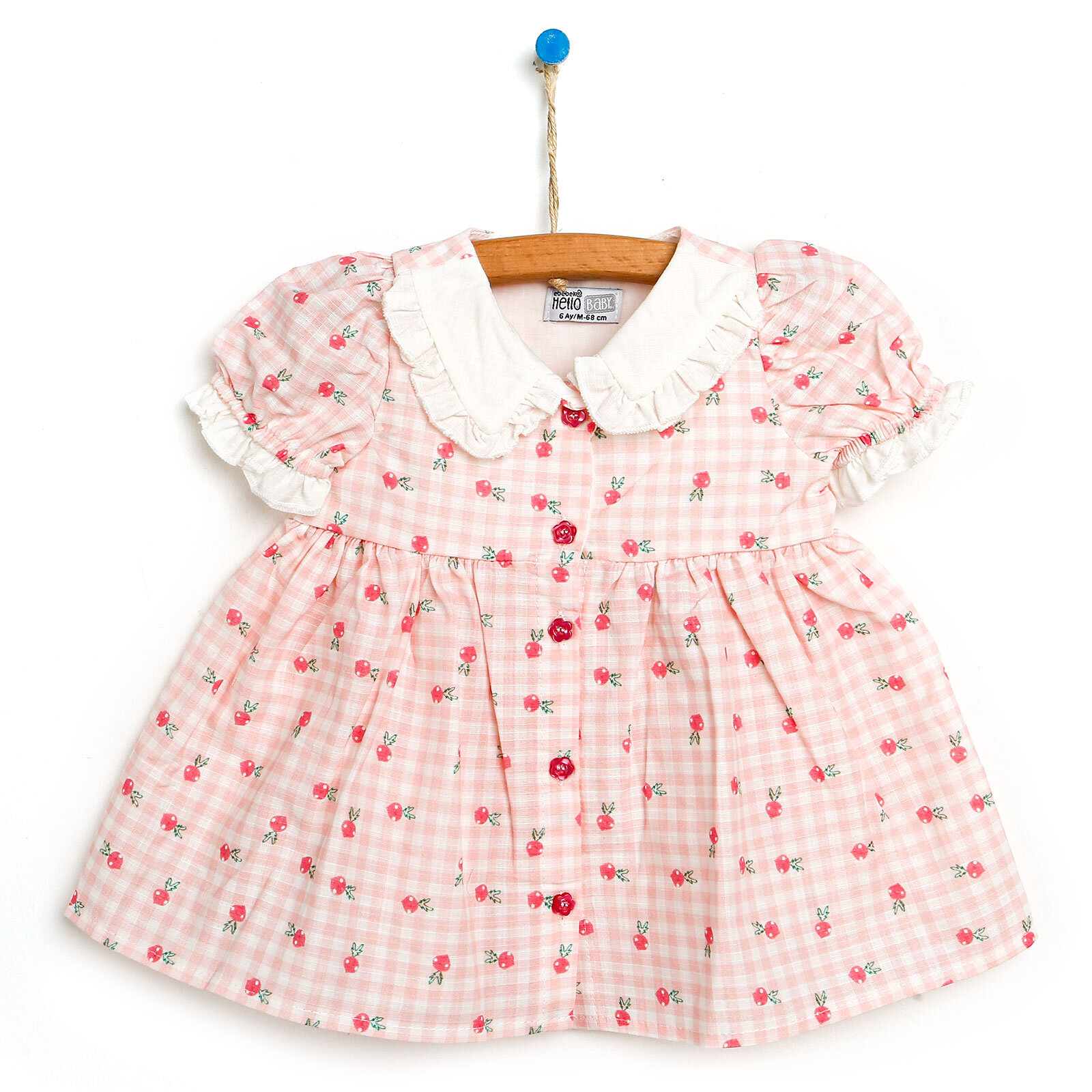 Basic Kız Bebek Pötikareli Desenli Elbise Kız Bebek