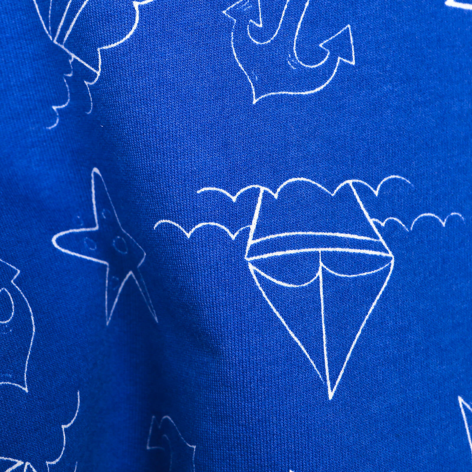 Basic Erkek Bebek Marine Desenli Salopet-Tshirt Takım Erkek Bebek