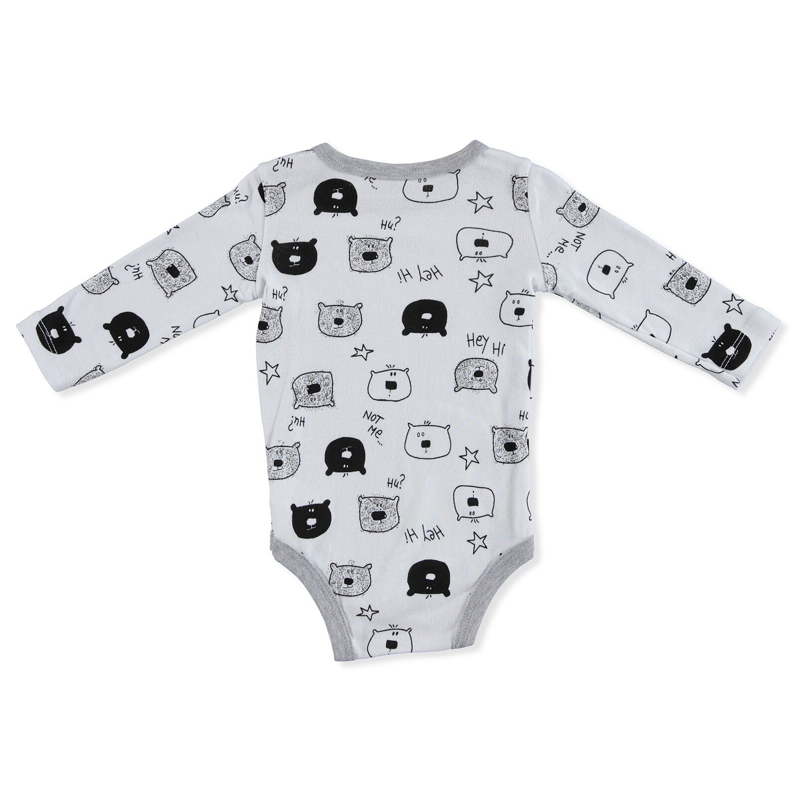 Bebek Baskılı Uzun Kol Body