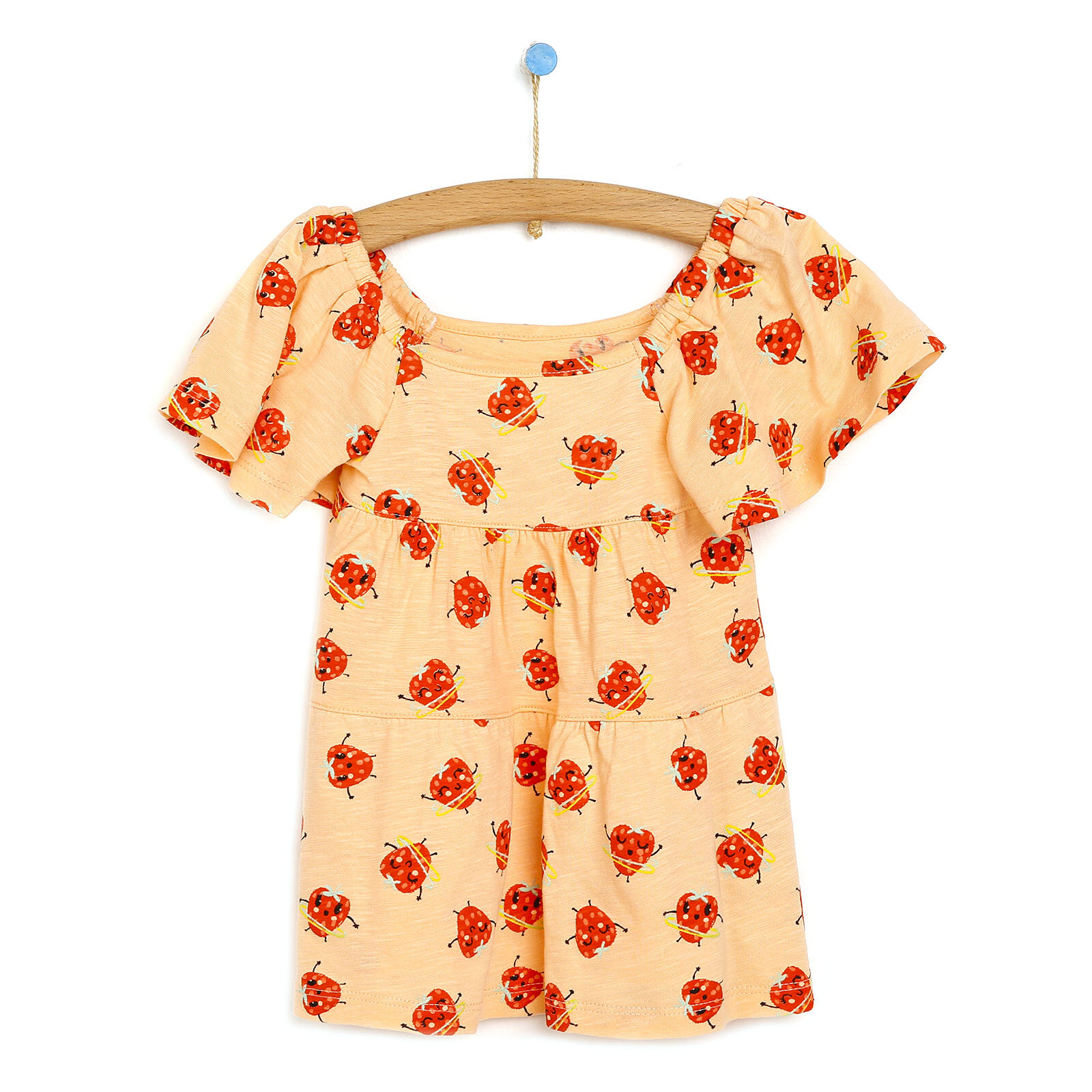 Hello Berry Kız Bebek Modelli Lastikli Roba Elbise