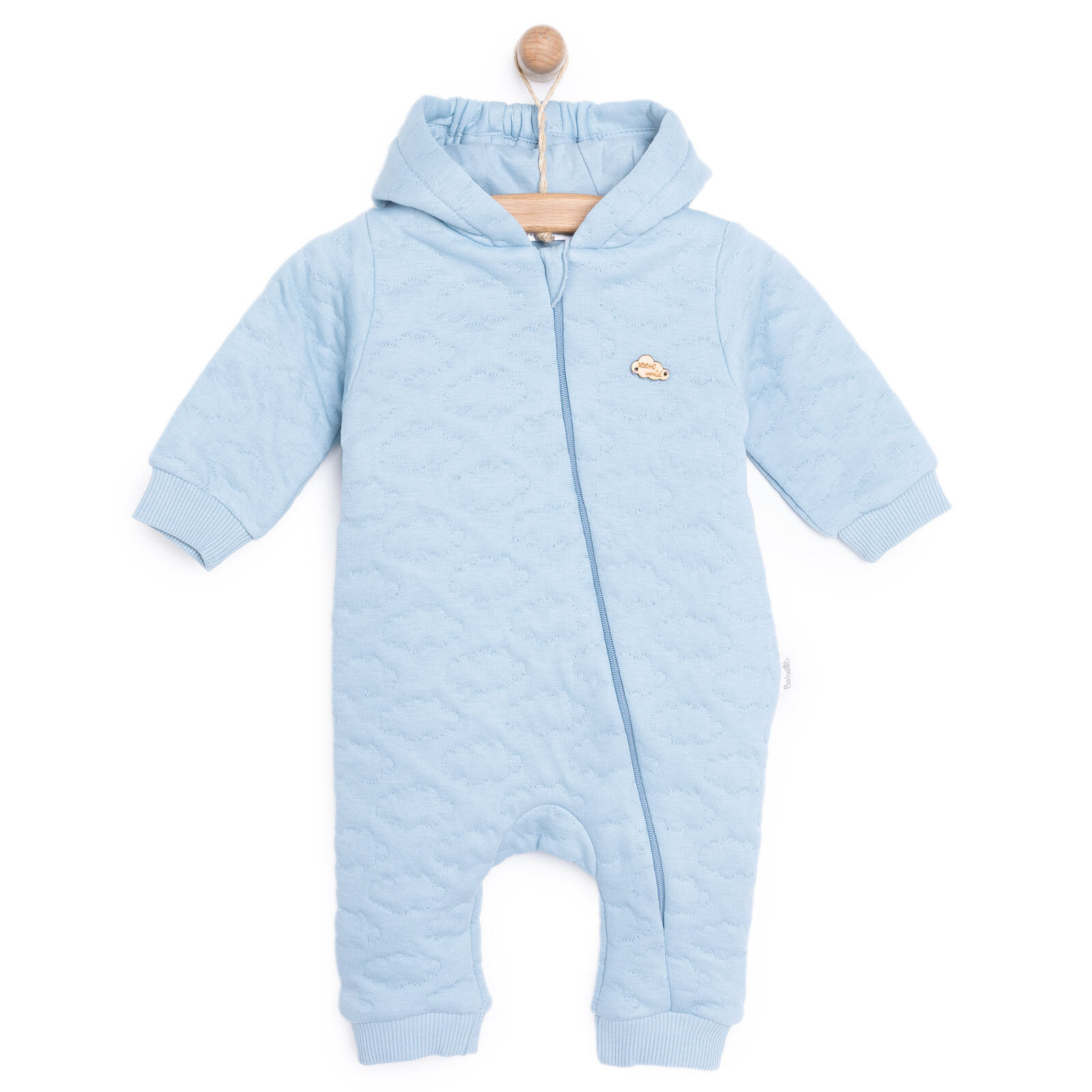 Yenidoğan Clouds Erkek Kapitone Kapüşonlu Tulum