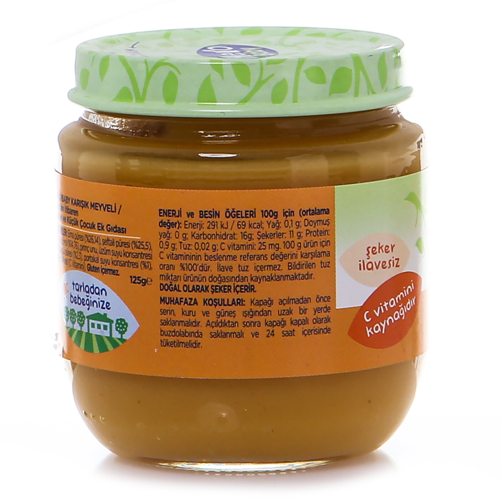 Karışık Meyveli Kavanoz Mama 125 gr Karışık Meyveli Kavanoz Mama 125 gr