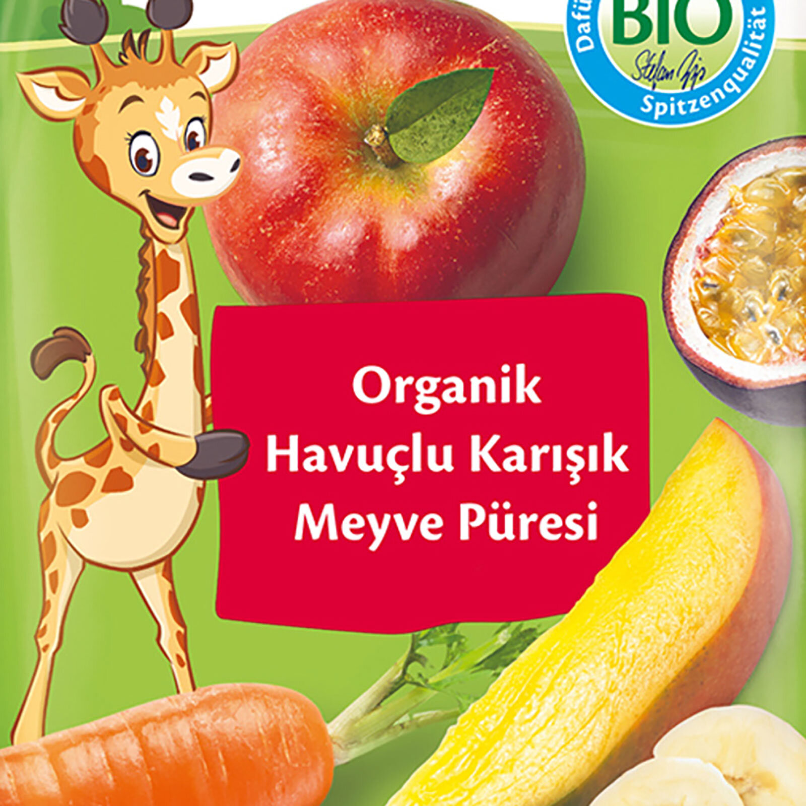 Hip Organik Havuçlu Karışık Meyve Püresi Hip Organik Havuçlu Karışık Meyve Püresi