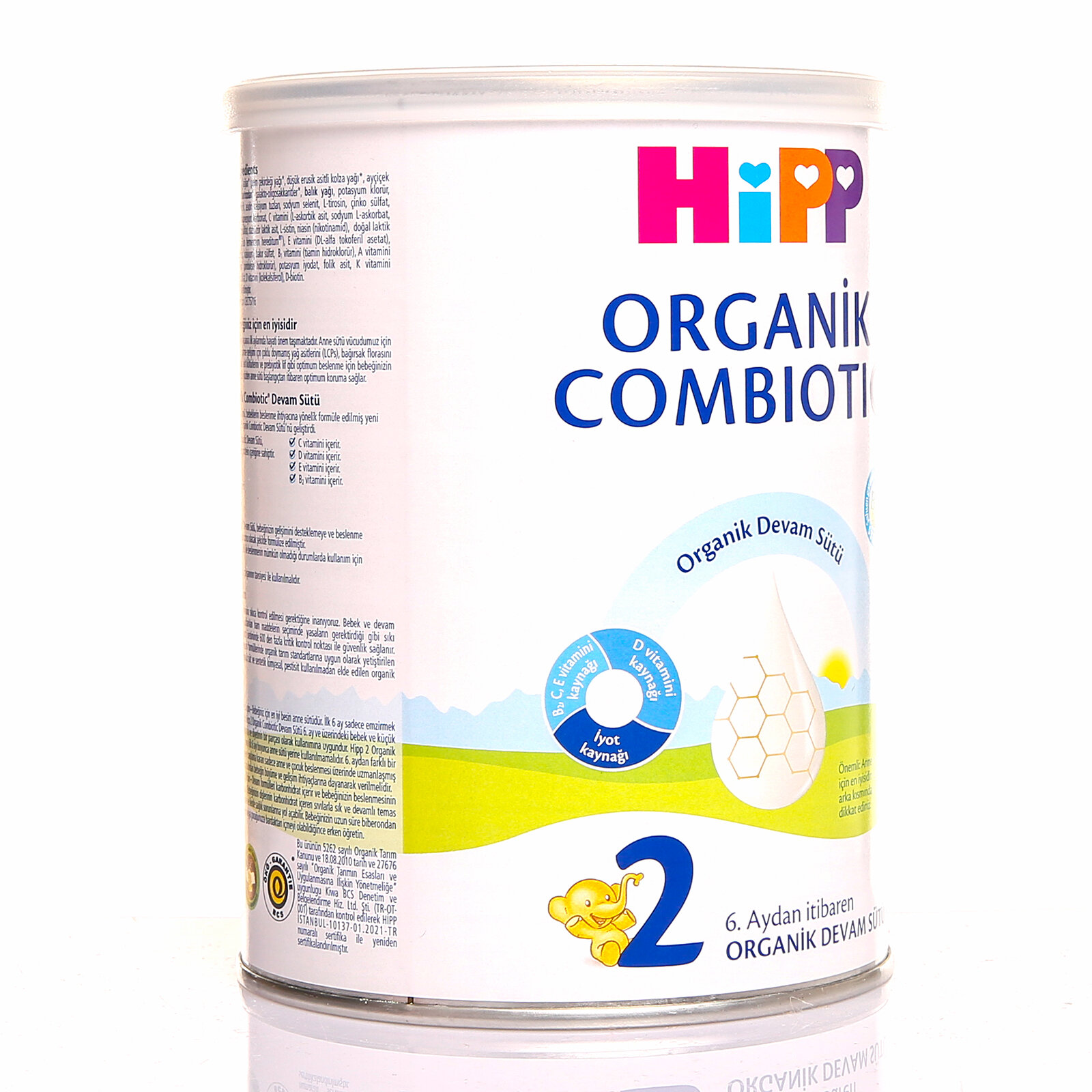 2 Organik Combiotic Devam Sütü 350 gr 6+ Ay