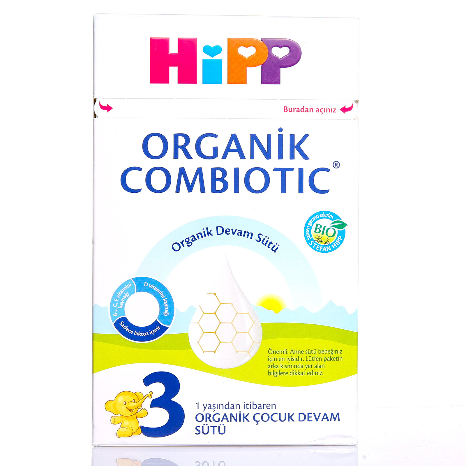 3 Organik Combiotic Bebek Sütü 800 g
