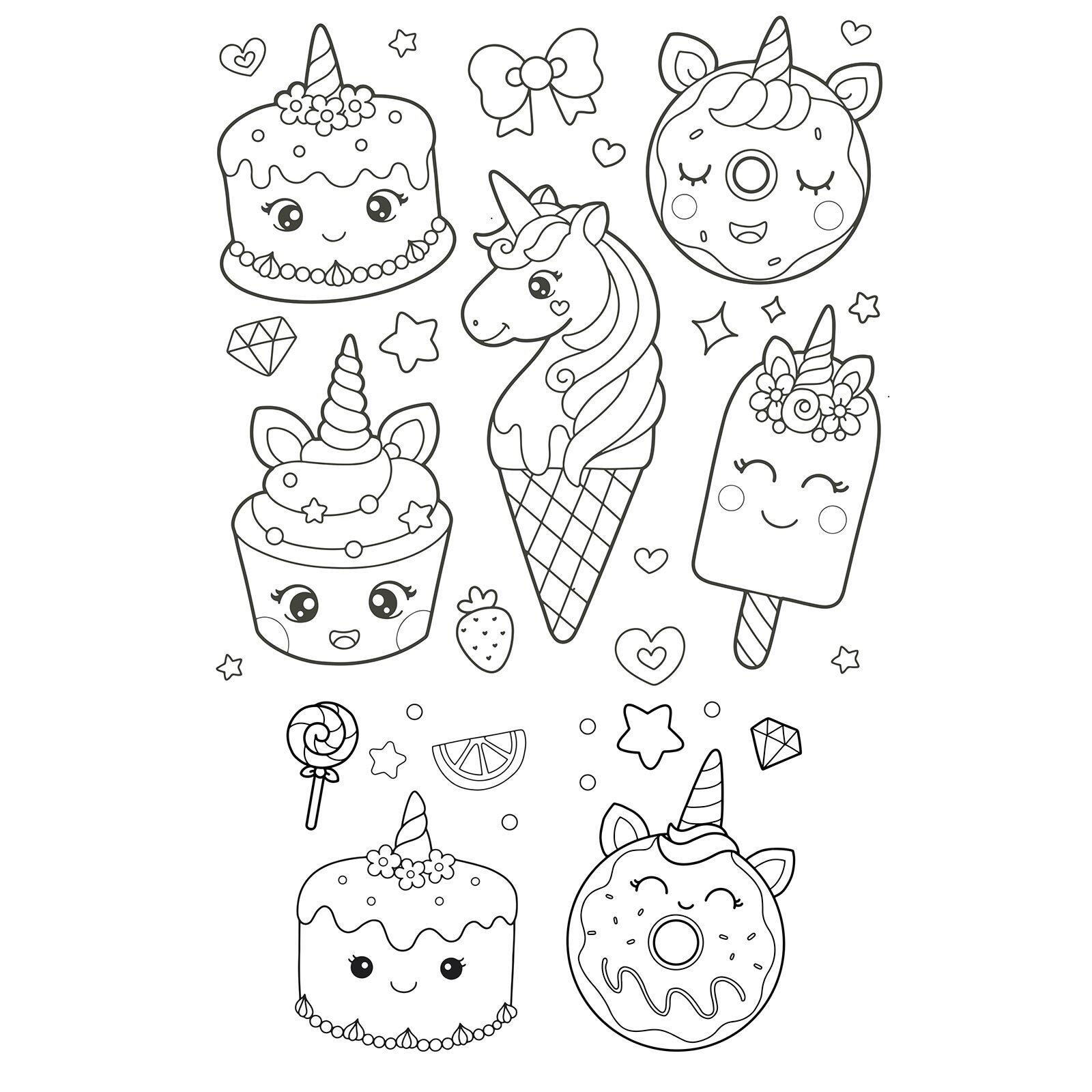 I Love Unicorn 100+ Çıkartma Hediyeli Boyama Kitabı