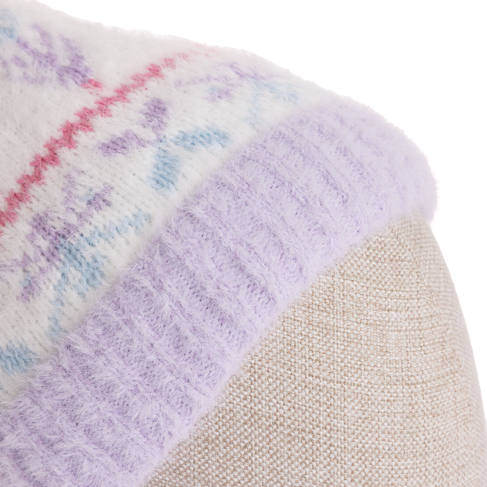 İçi Polarlı Desenli Triko Kız Bere Kız Bebek